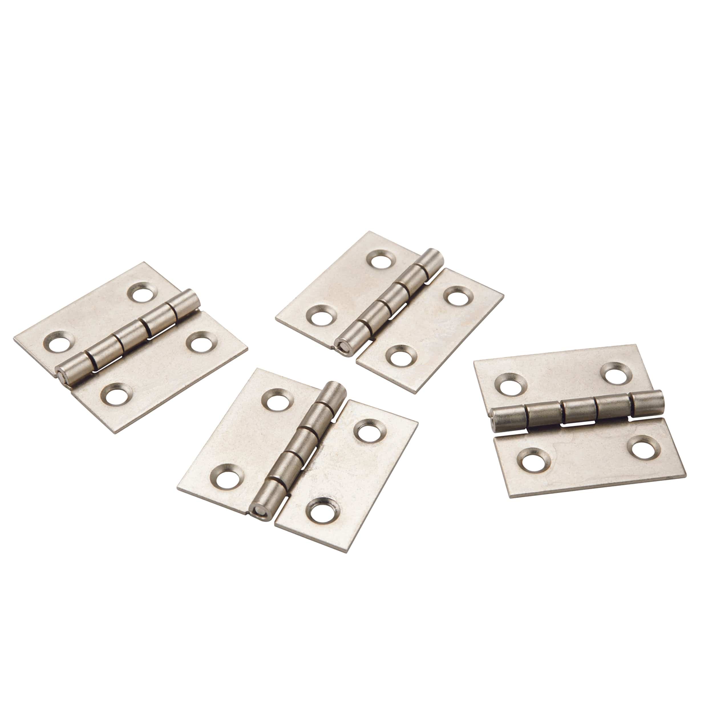 Miniature Hinge Open with Screws - Pair - Image 3