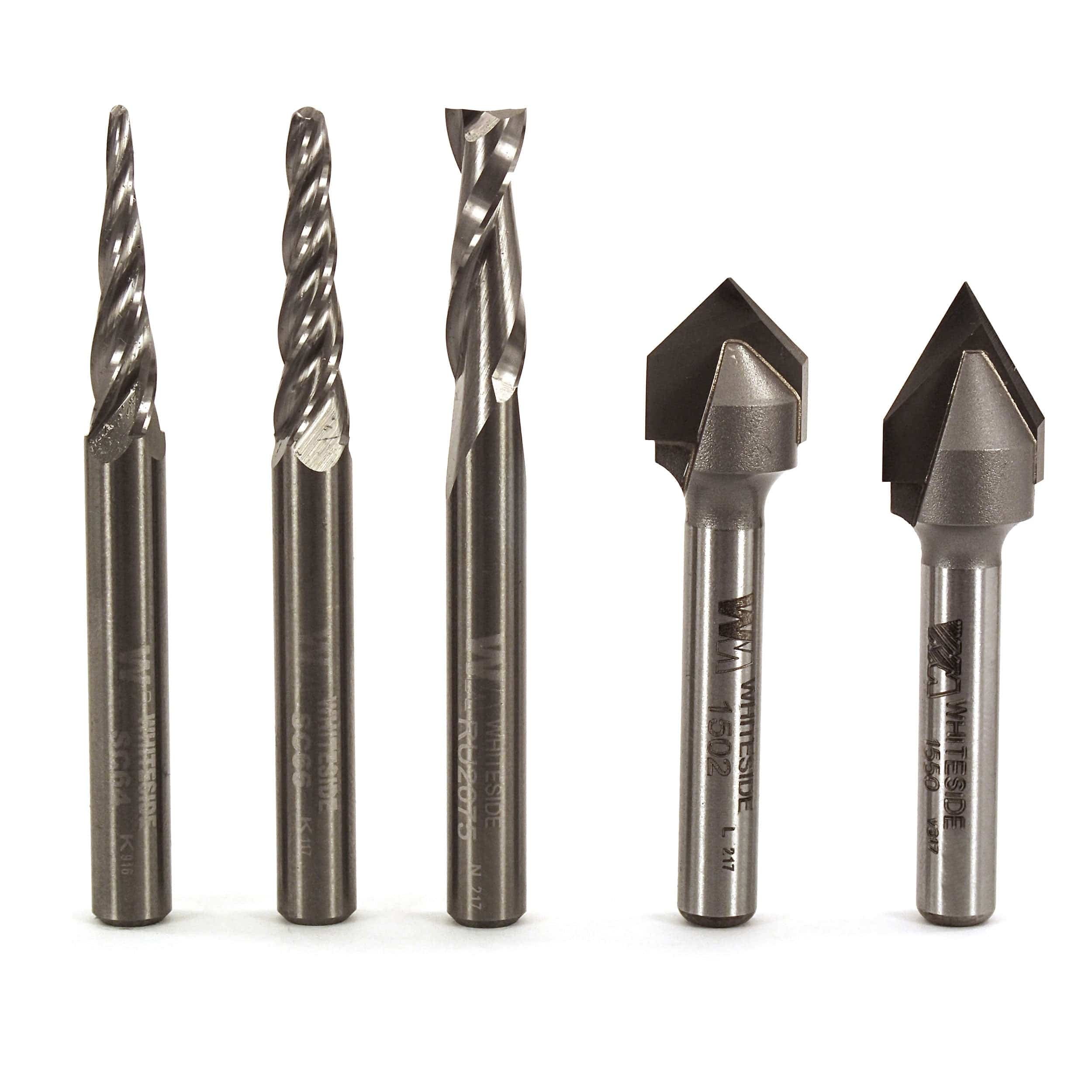 CNC Router Bit Set - 1/4" SH - Image 1