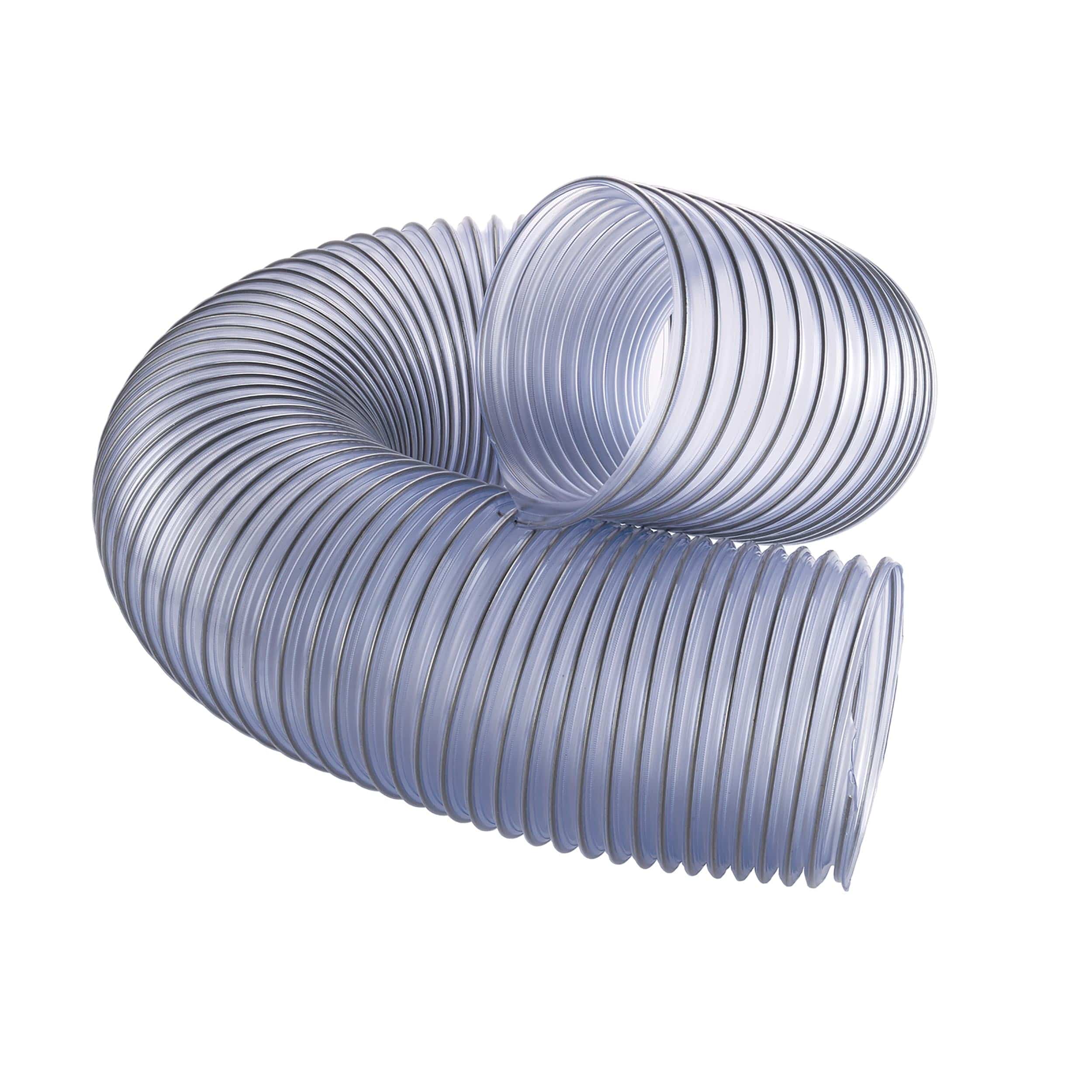 Flexadux PV Dust Collection Hose – 6″ x 5′ – Clear