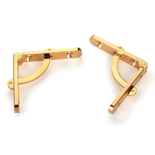 Side Rail Hinge - Brass - Pair - Image 1