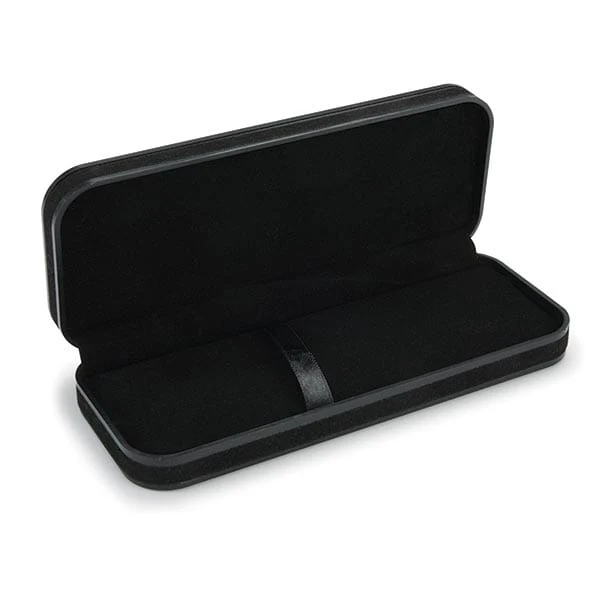 Black Plastic and Black Felt Pen/Pencil Case