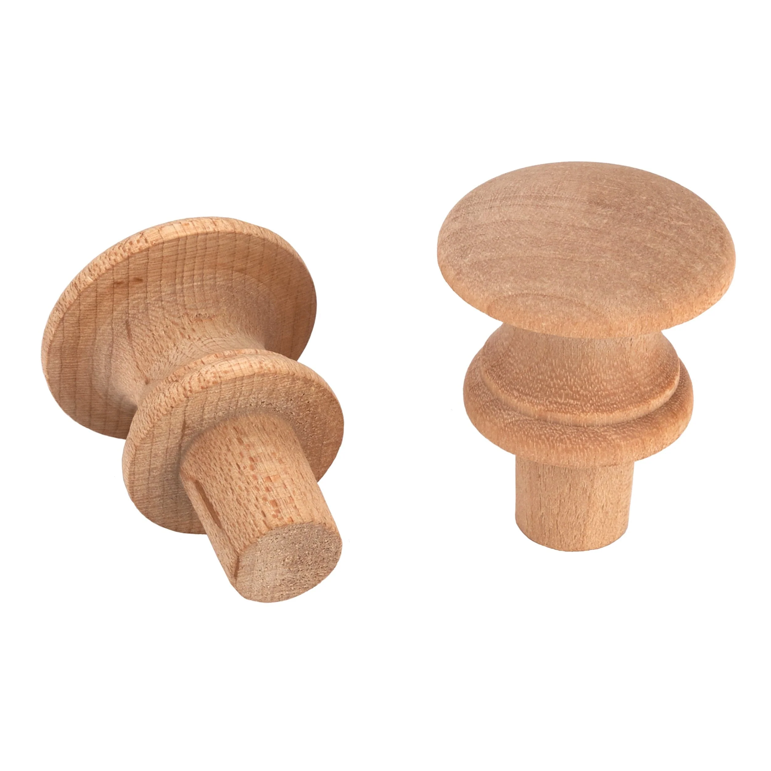 Shaker Knob – Maple – 1-1/4″ Diameter – 1/2″ Tenon – 2 Piece