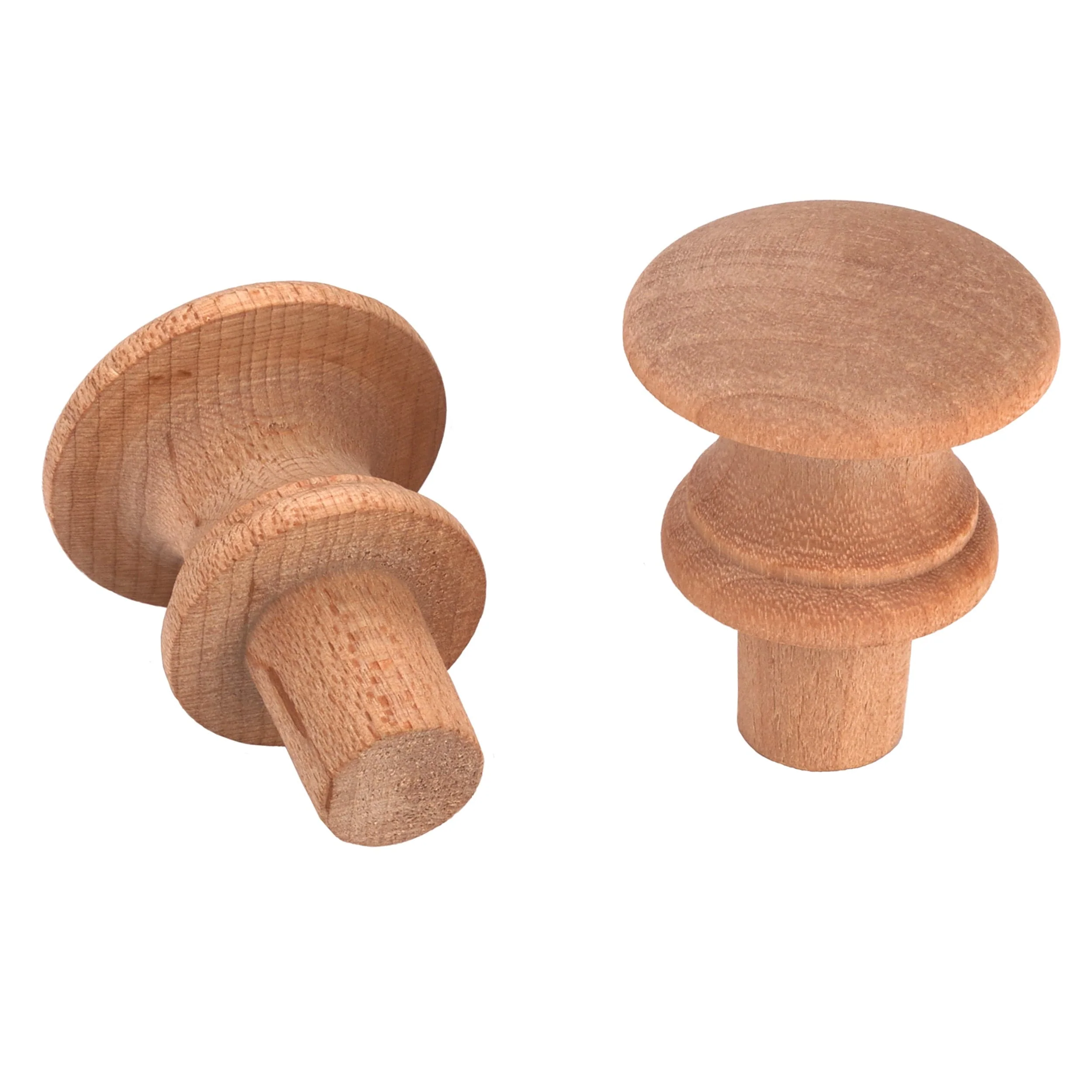 Shaker Knob - Maple - 2" Diameter - 3/4" Tenon - 2 Piece - Image 1