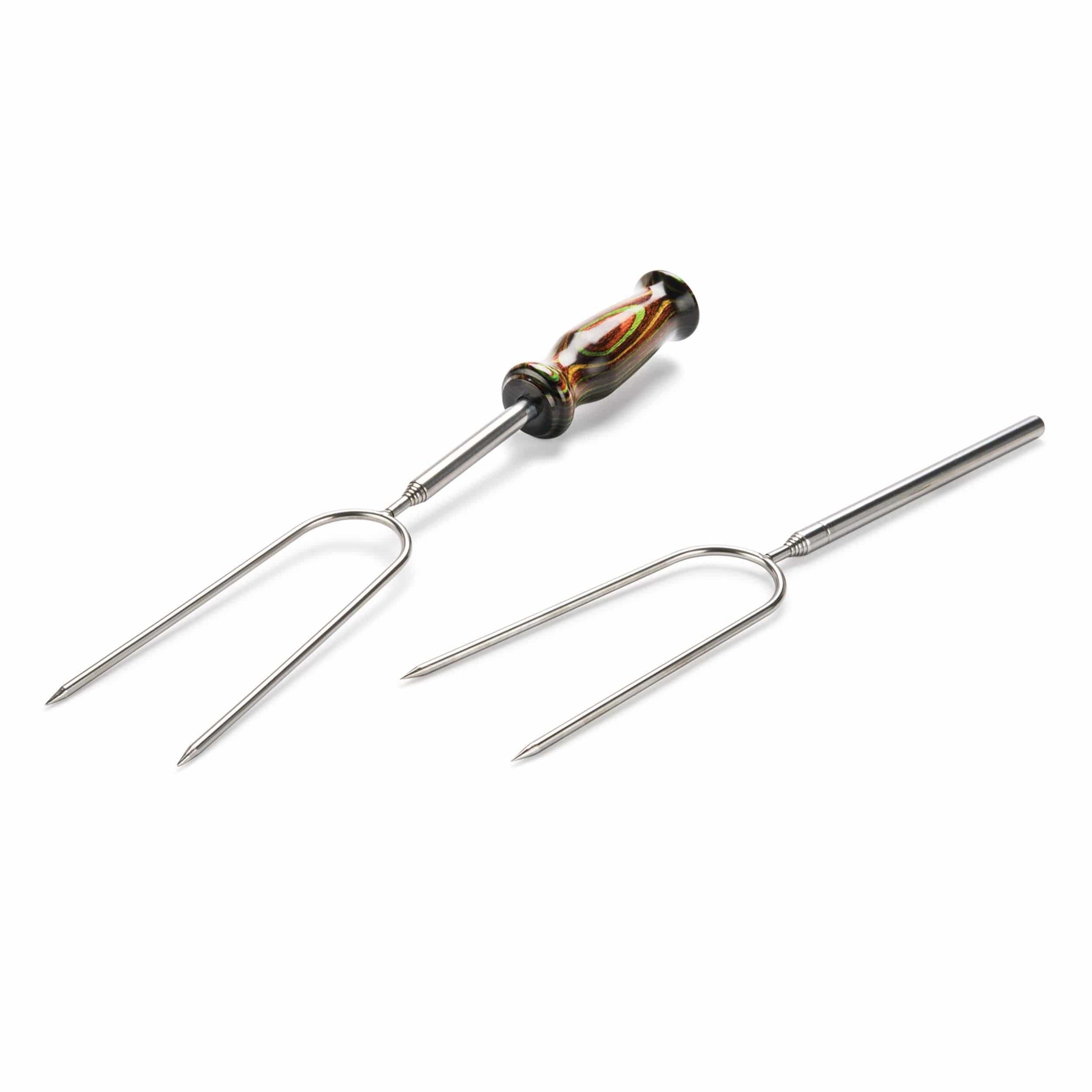 Campfire Roasting Fork Turning Kit - Stainless Steel - 4 Piece - Image 2