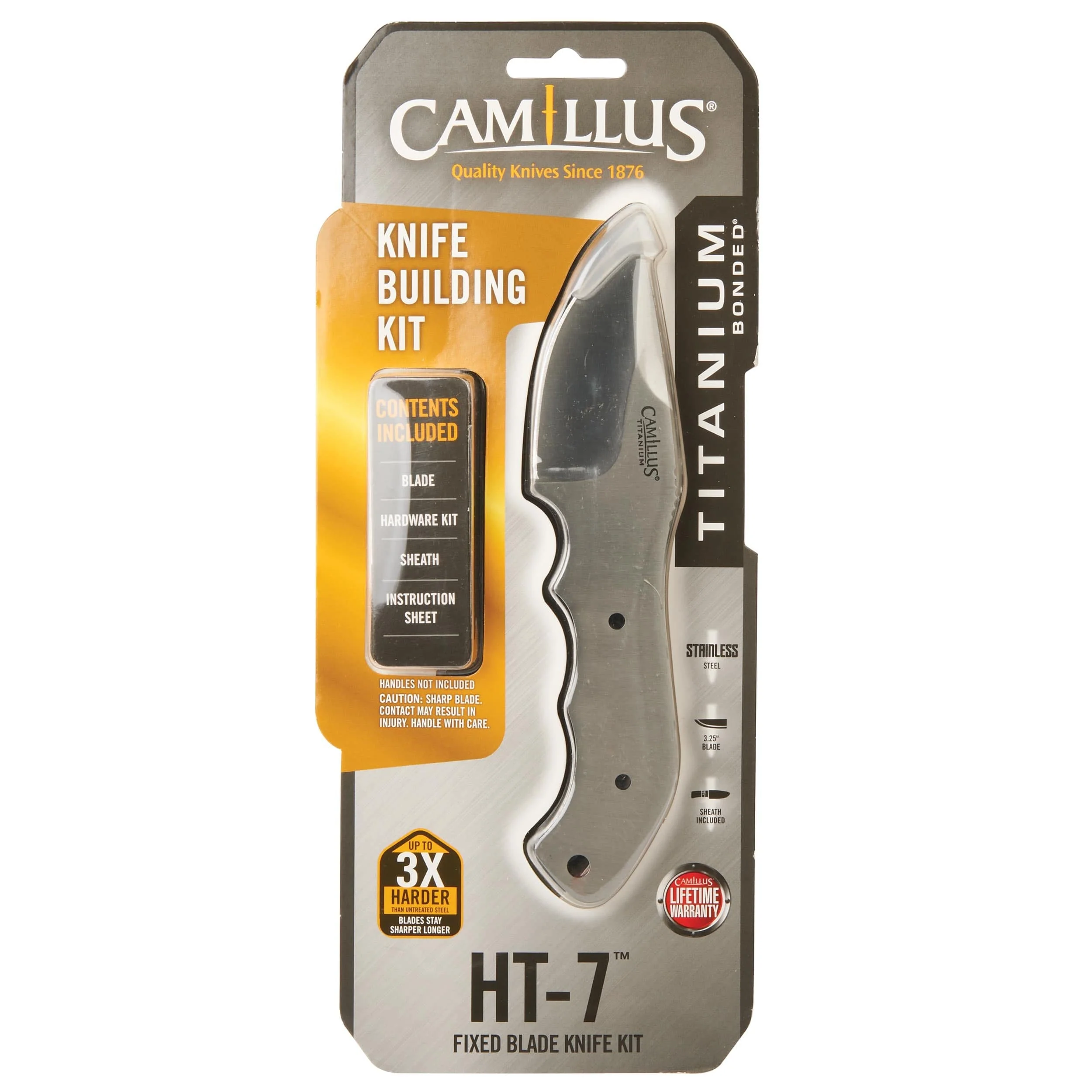 Fixed Blade Knife for Hunting and Fishing HT-7 - 7" - Unfinished Kit - Image 2