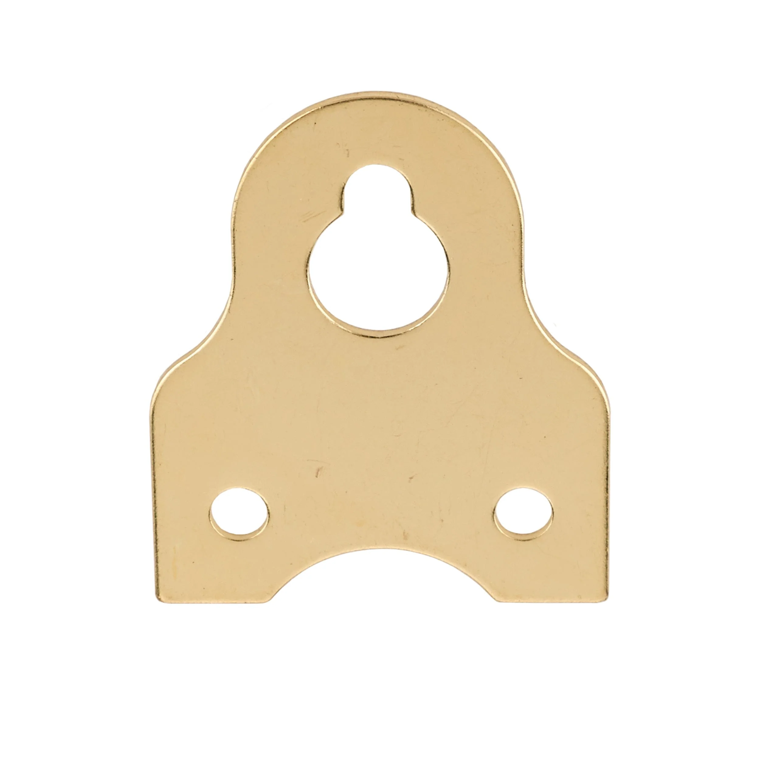Picture Frame/Mirror Wall Hanger – Polished Brass Finish with Screws – 5 Piece