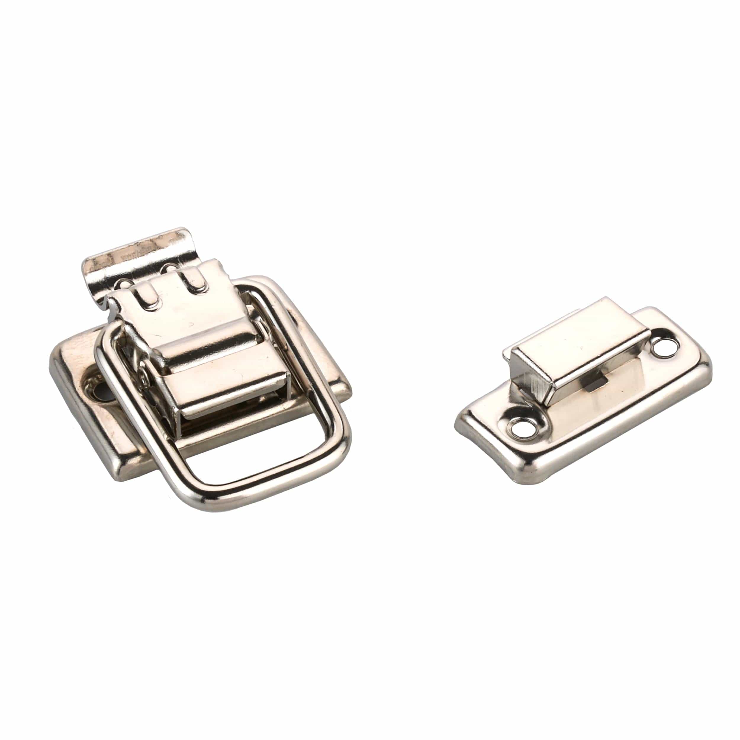 Draw Catch with Screws – Small – Nickel Finish