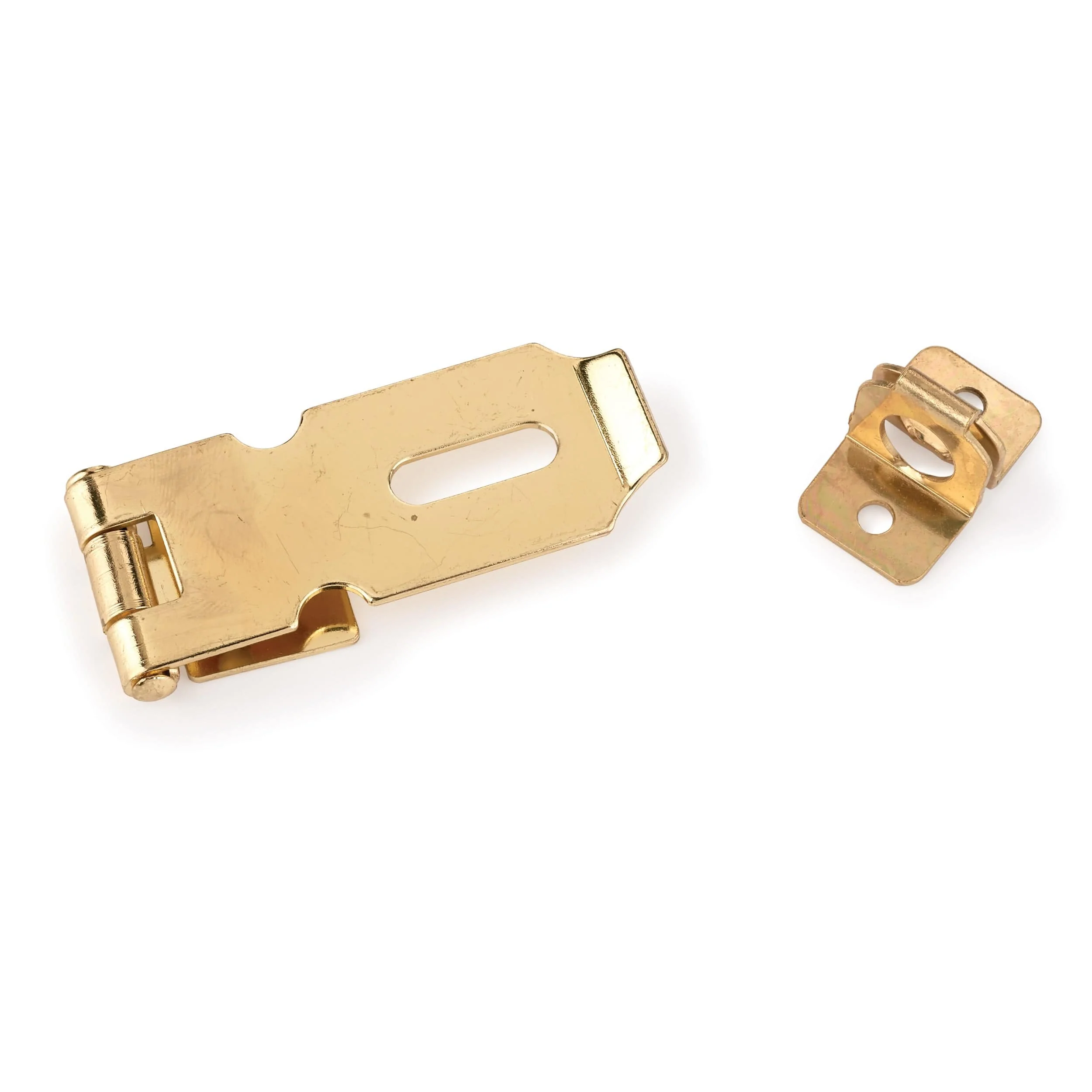 Chest Hasp with Screws –  7/8″ x 2-1/4″ – Polished Brass Plated