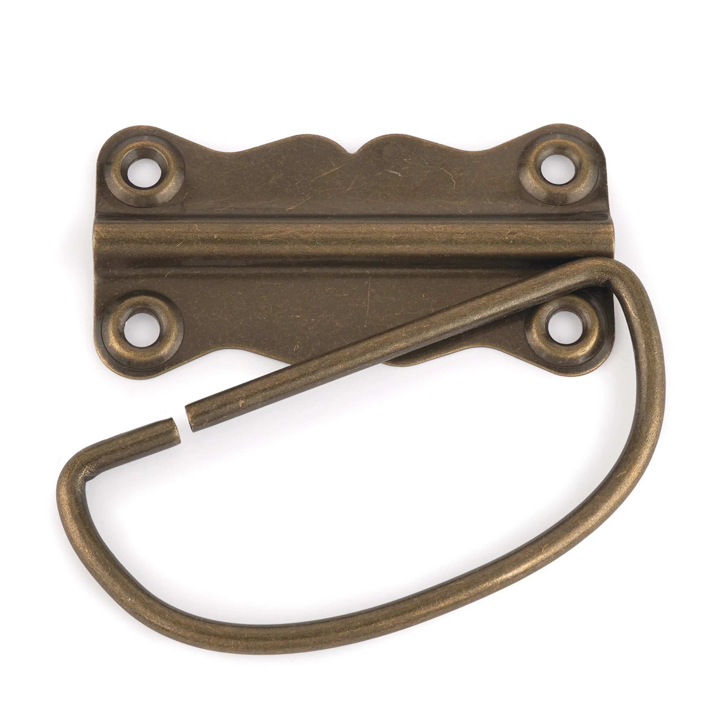 Chest Handle with Screws - Antique Brass Plated - Image 1