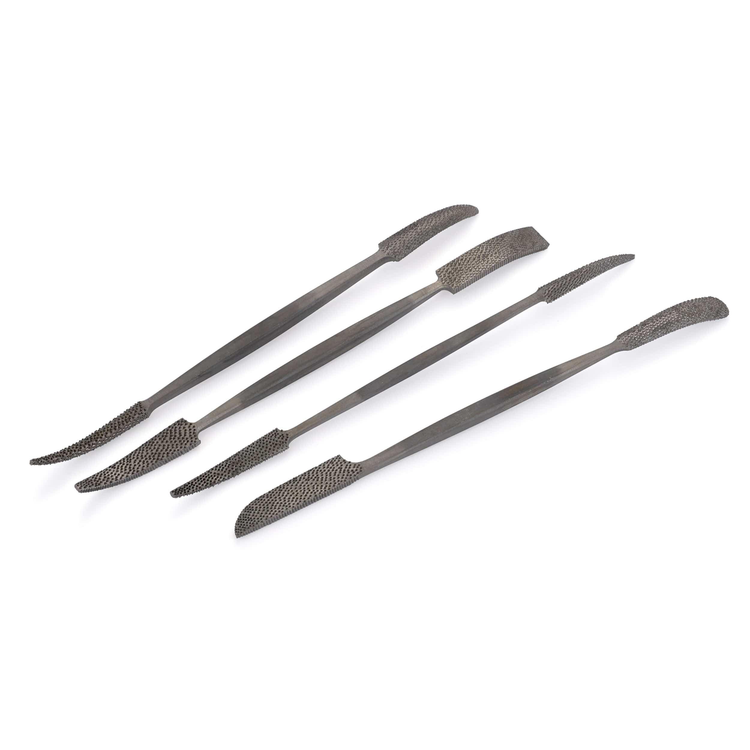 7″ Riffler Set – 13 Grain- 4 Piece