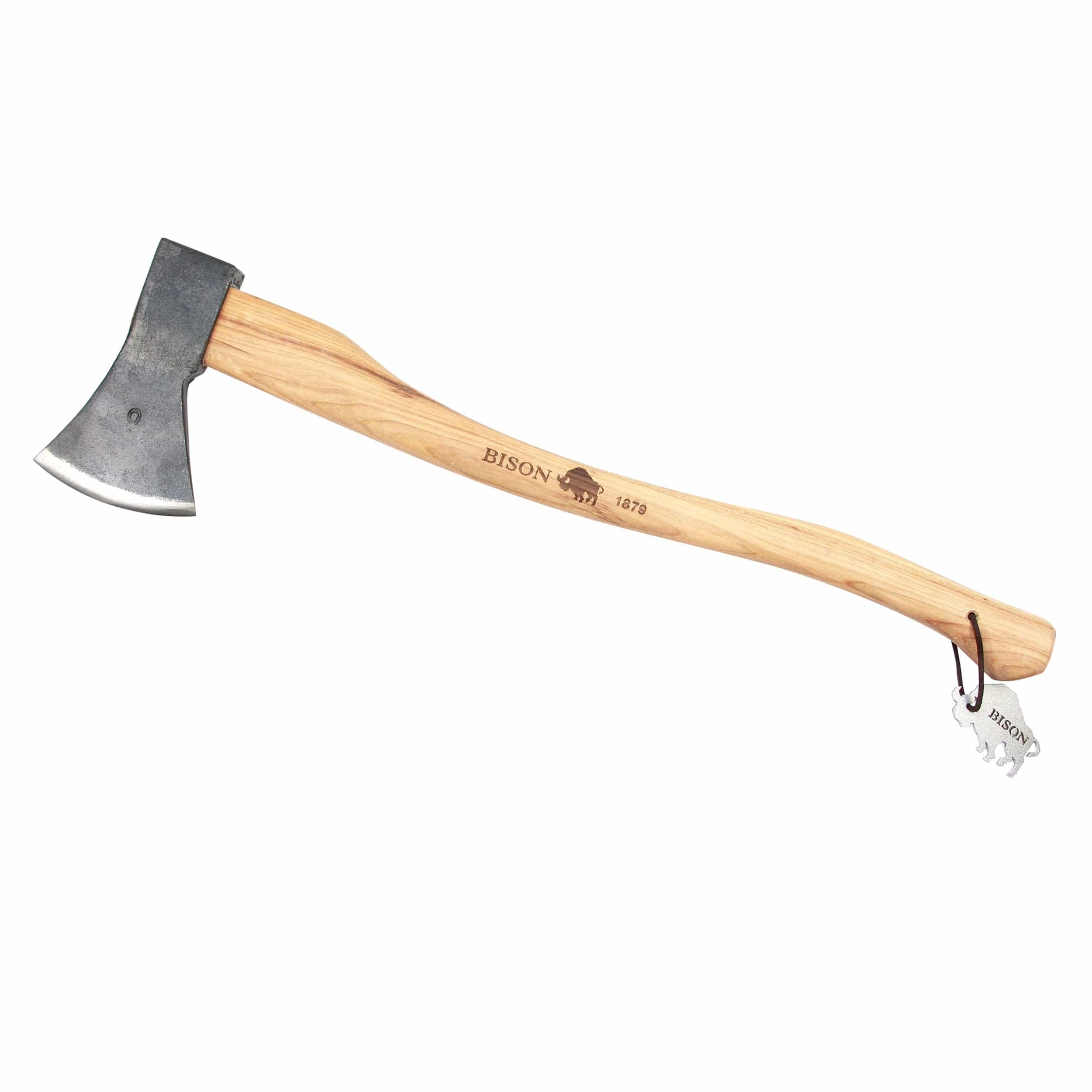 German Rhine Camping and Wilderness Axe with Leather Sheath – 27.5″ Handle