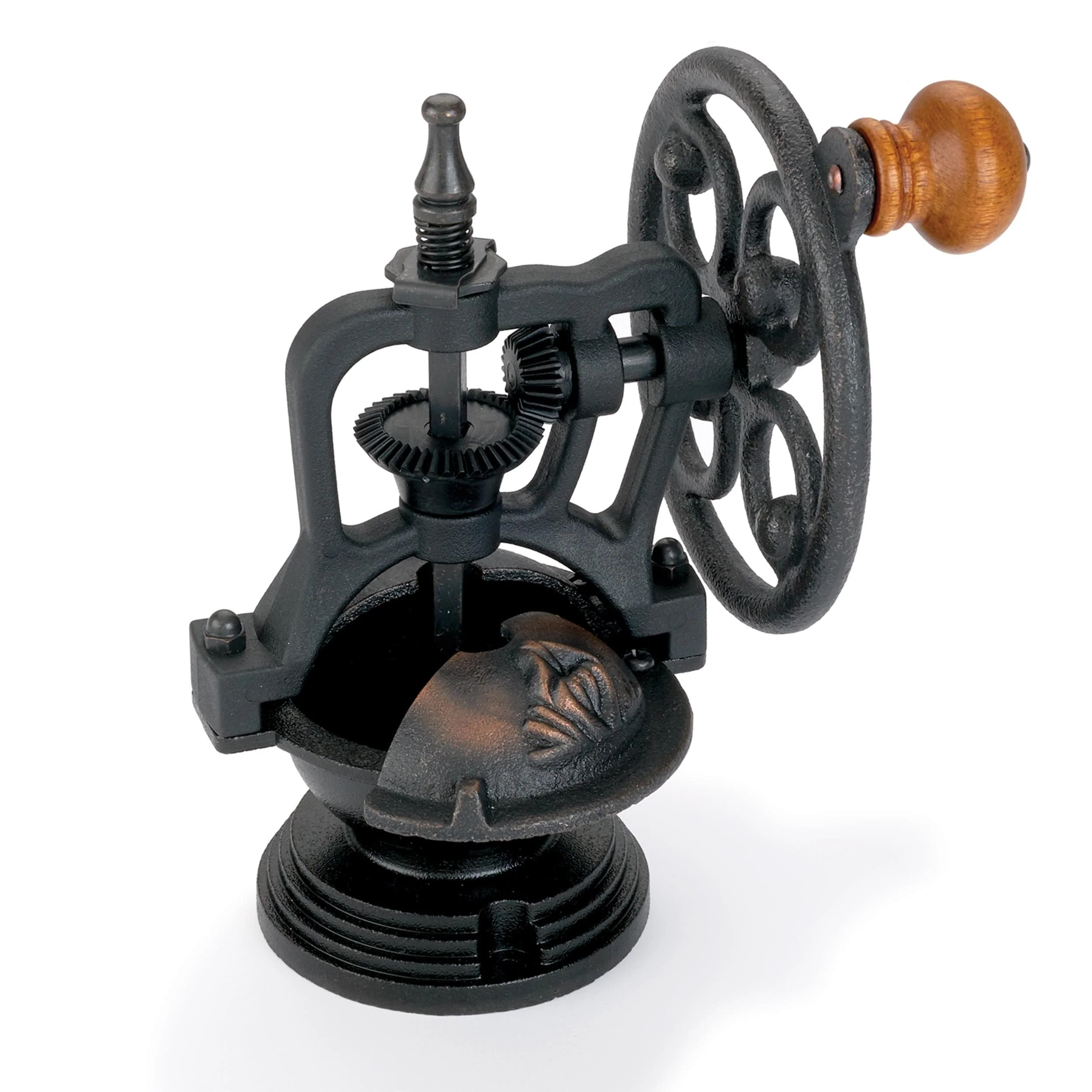 Antique Style Side Crank Coffee Grinder Kit Mechanism – Cast Bronze