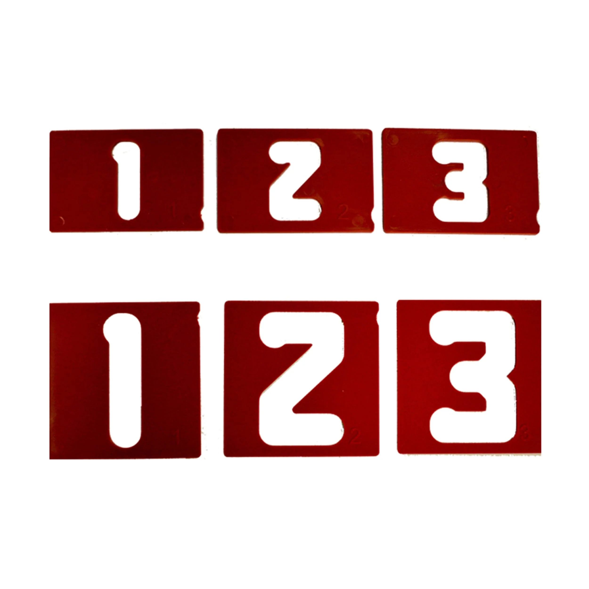 Vertical Number Set for Sign Making Jigs – 1-1/2″ and 2-1/2″