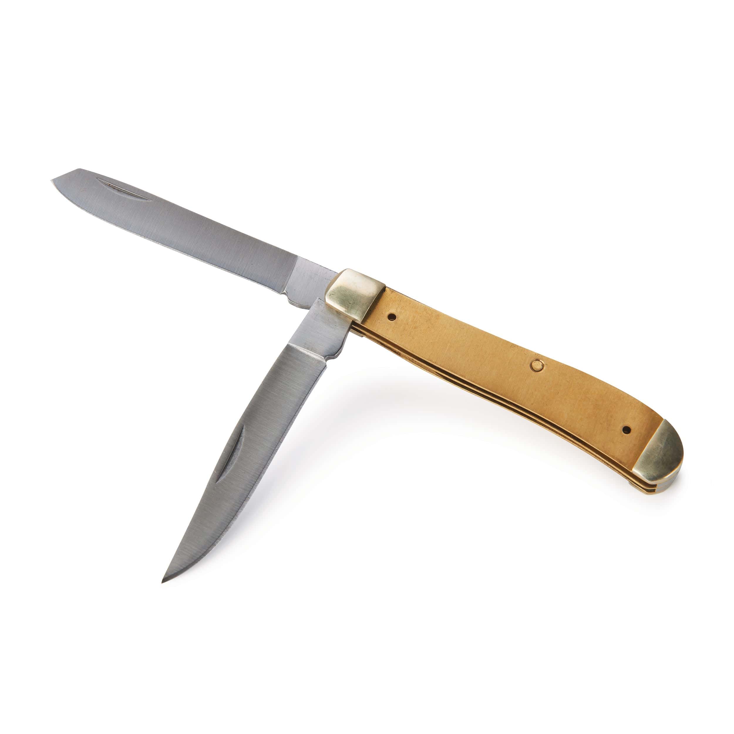 Trapper Two Blade Pocketknife for Hunting and Fishing - 6-7/8" - Unfinished Kit - Image 2