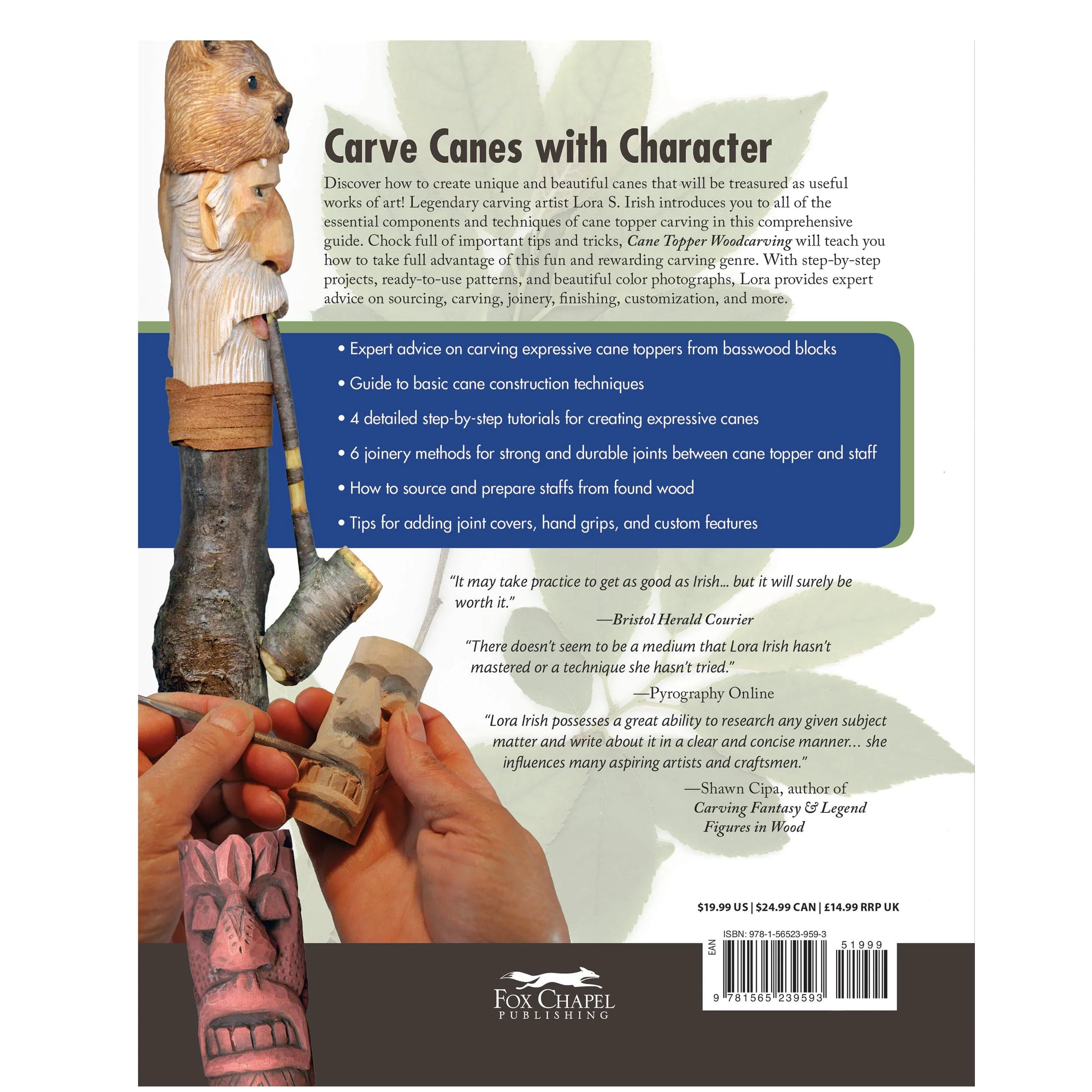 Cane Topper Wood Carving - Image 2