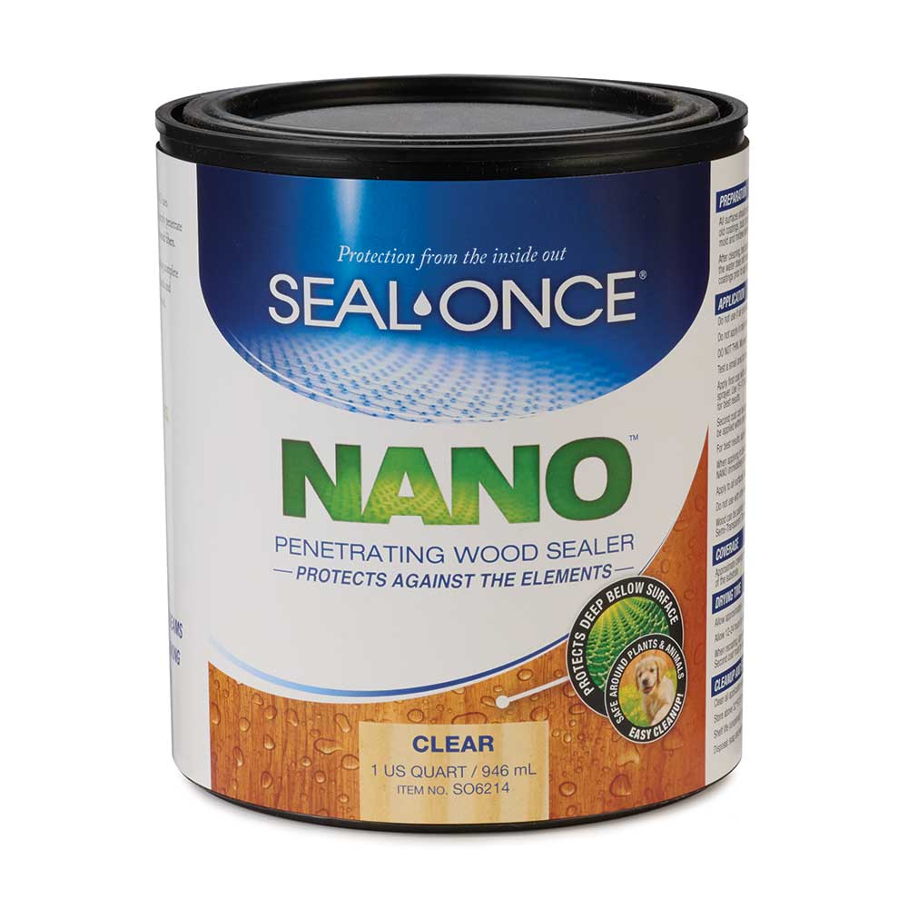 Seal-Once Nano Guard Wood Sealer – Water Based – Clear – Quart