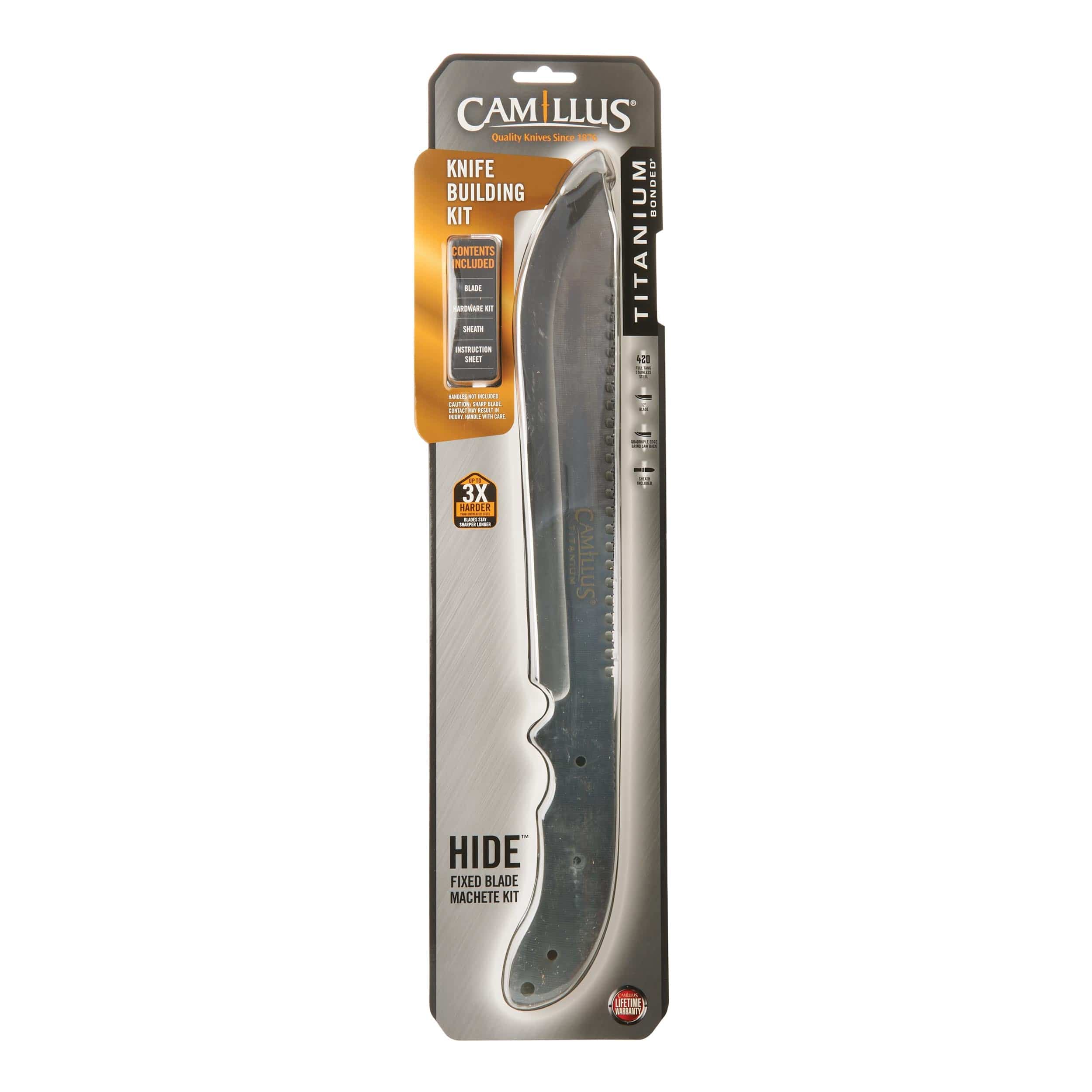 Hide Machete for Outdoor Use Only - 17" - Unfinished Kit - Image 2