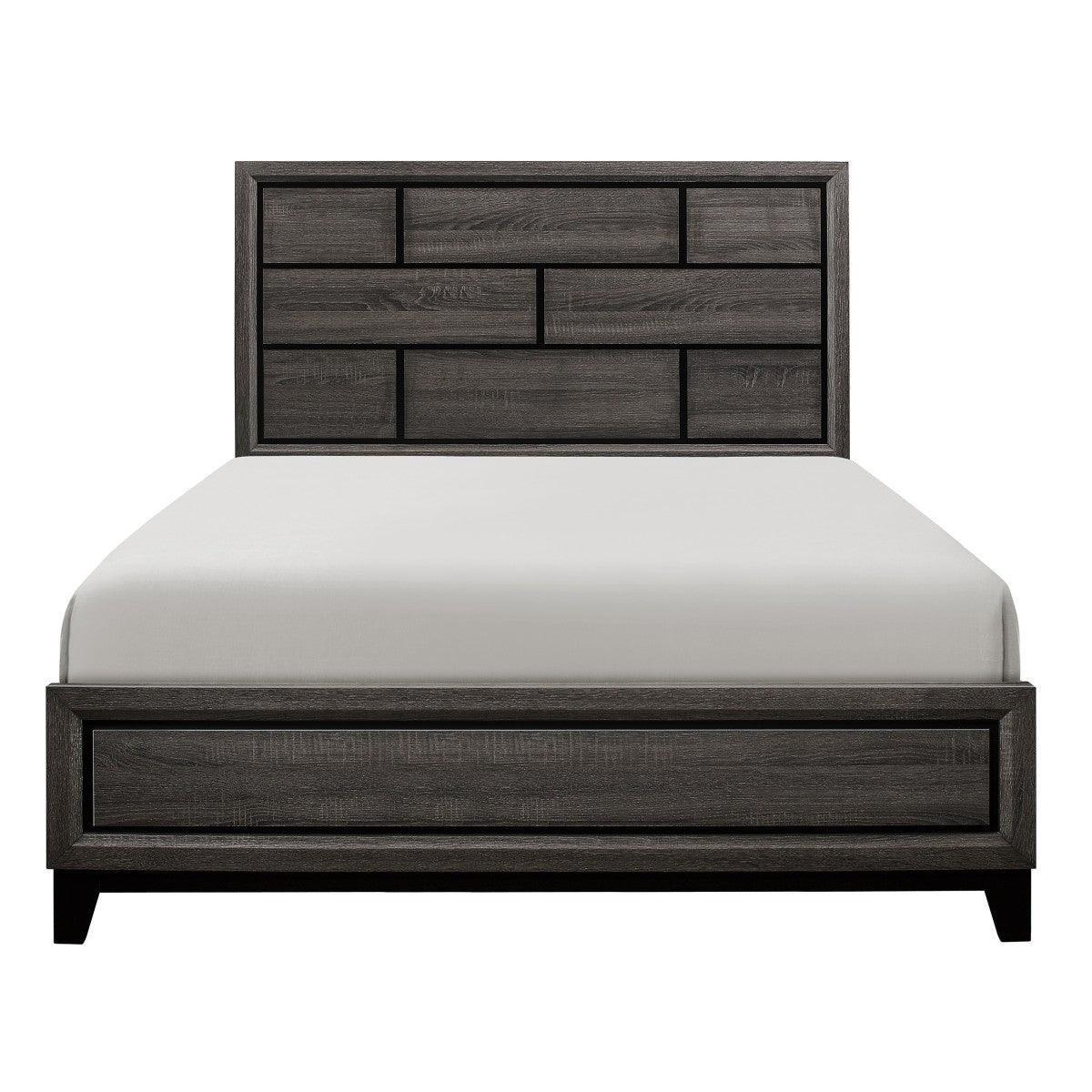 Davi Gray Panel Queen Bed