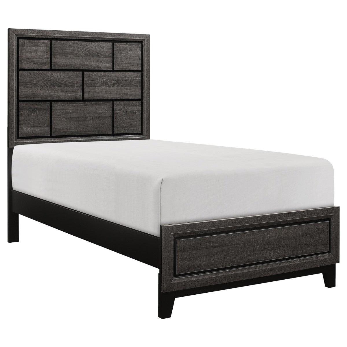 Davi Gray Panel Twin Bed - Image 2