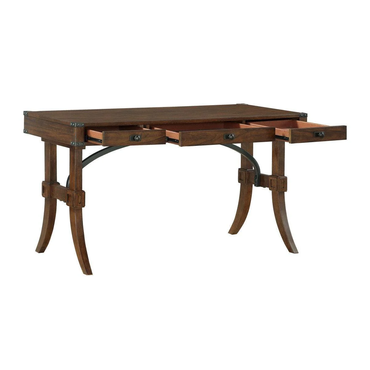 Frazier Park Brown Cherry Writing Desk - Image 3