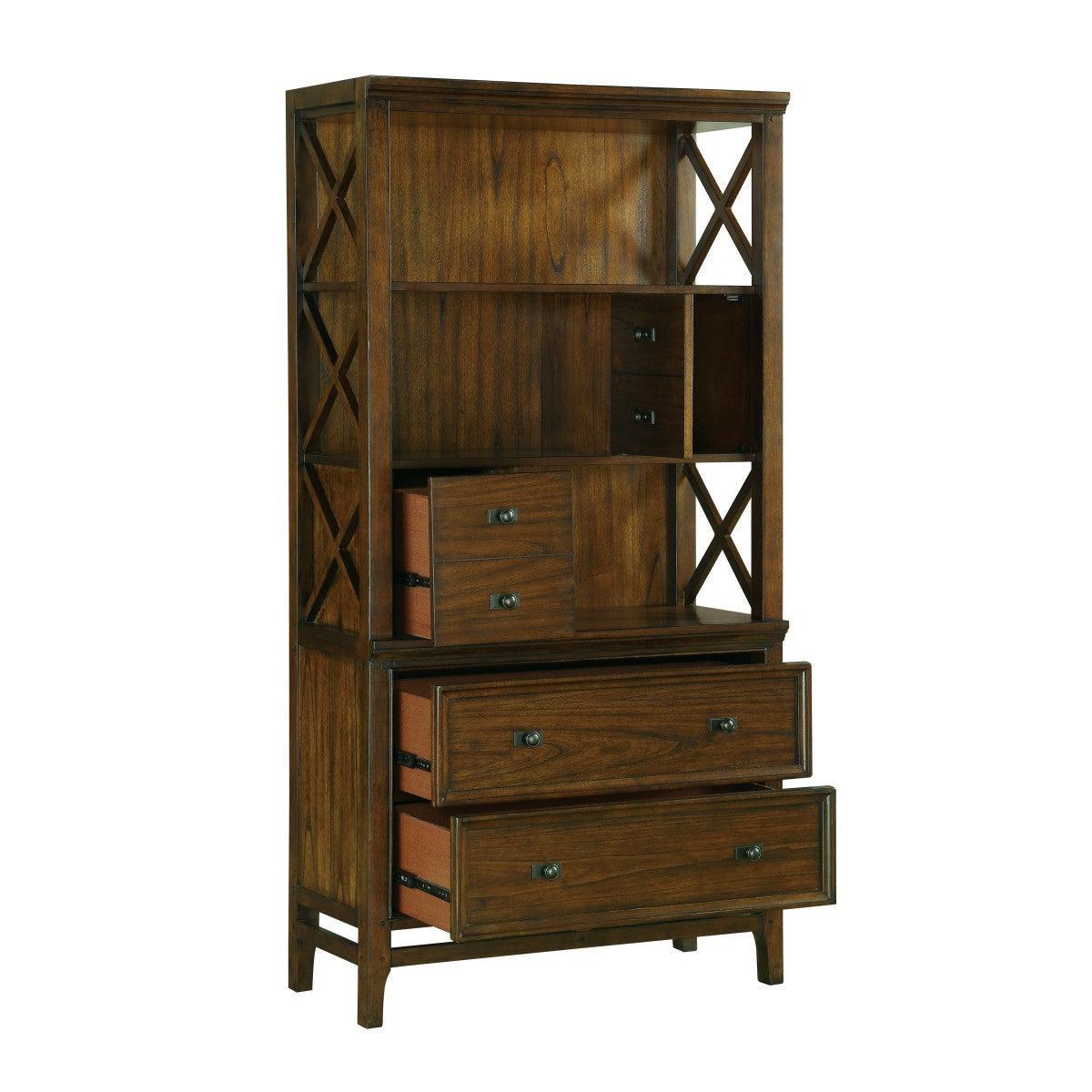 Frazier Park Brown Cherry Bookcase - Image 3