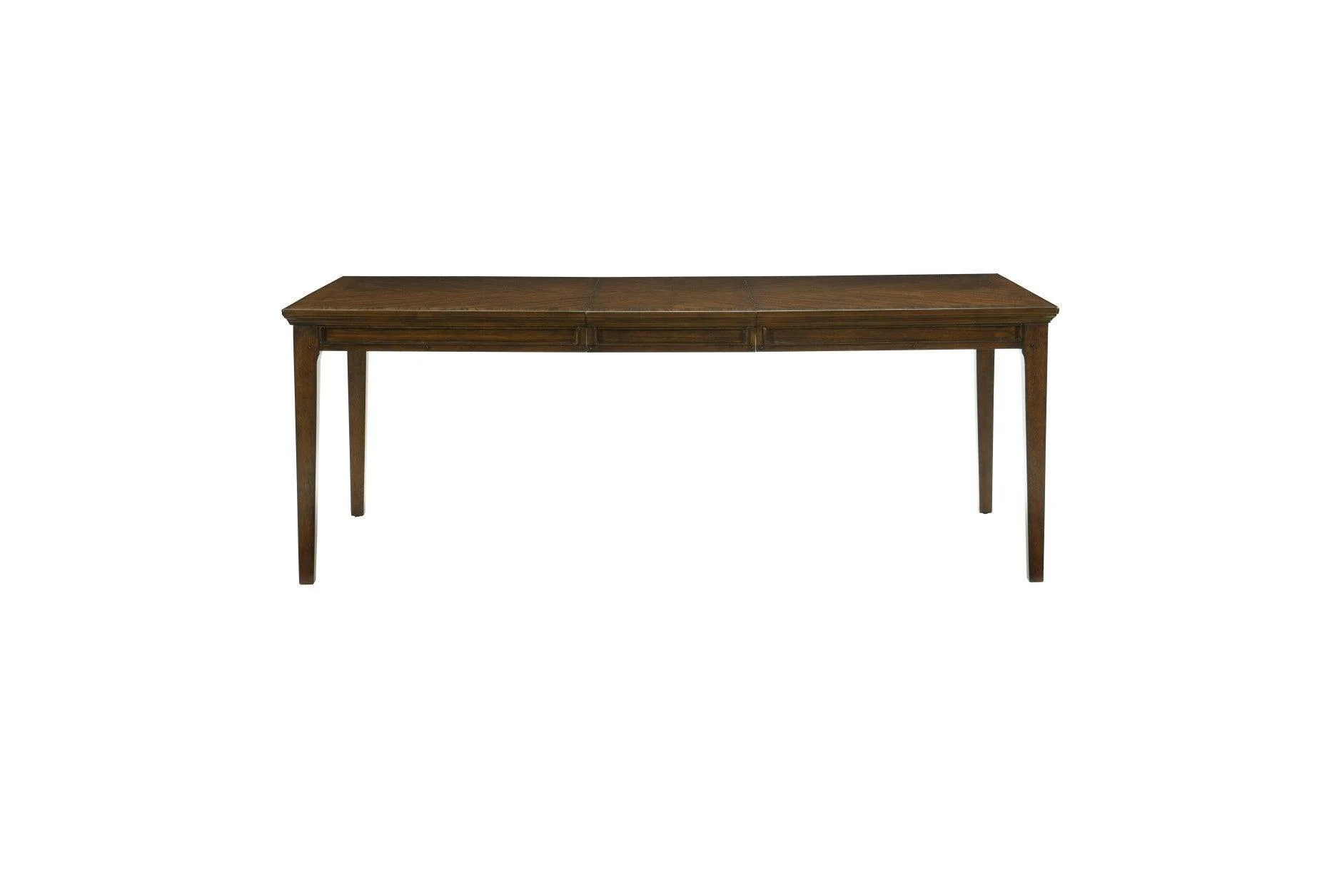 Frazier Park Brown Faux Leather Rectangular Dining Room Set - Image 3