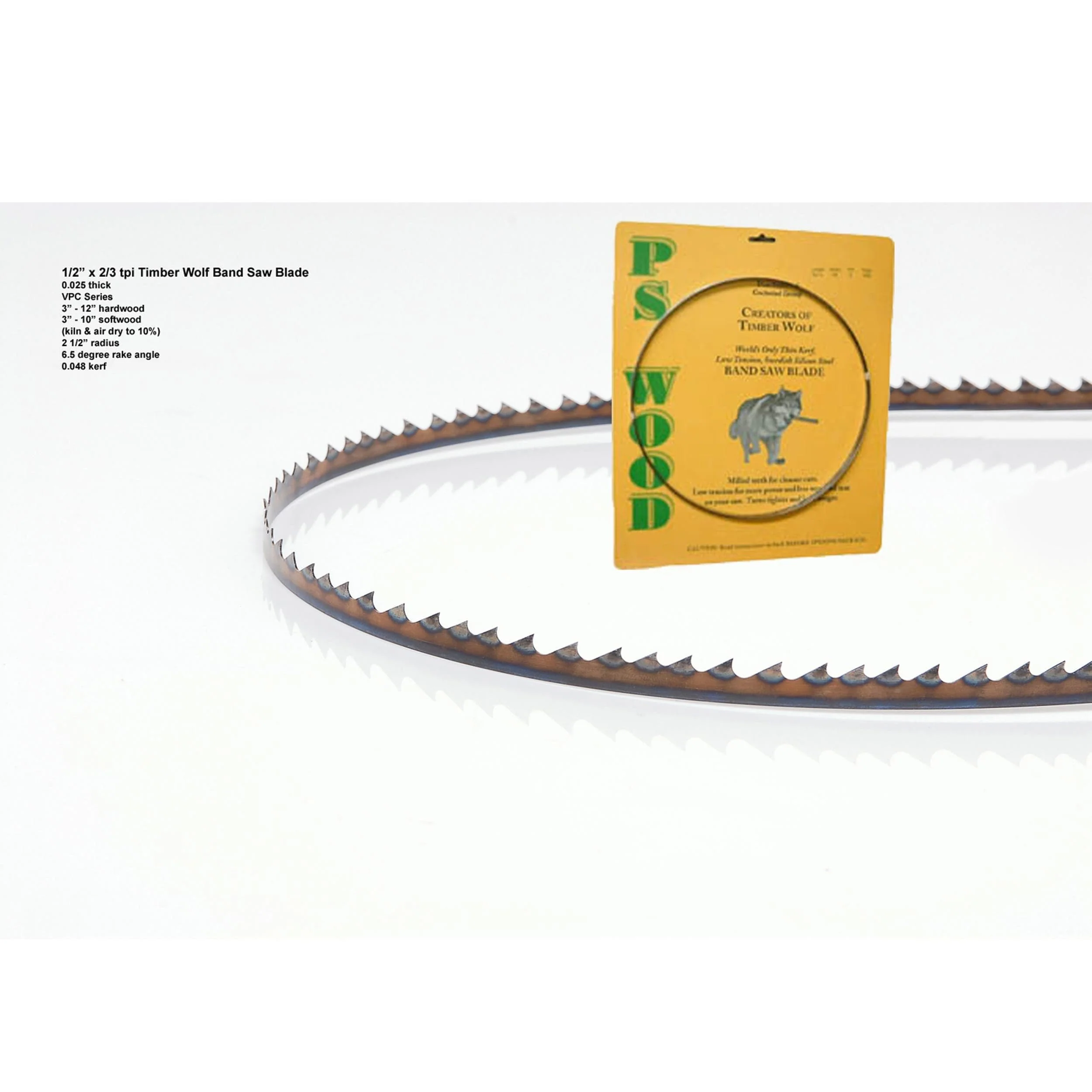 Bandsaw Blade – 116″ x 1/2″ x .025″ x 2/3 TPI – Variable Positive Claw