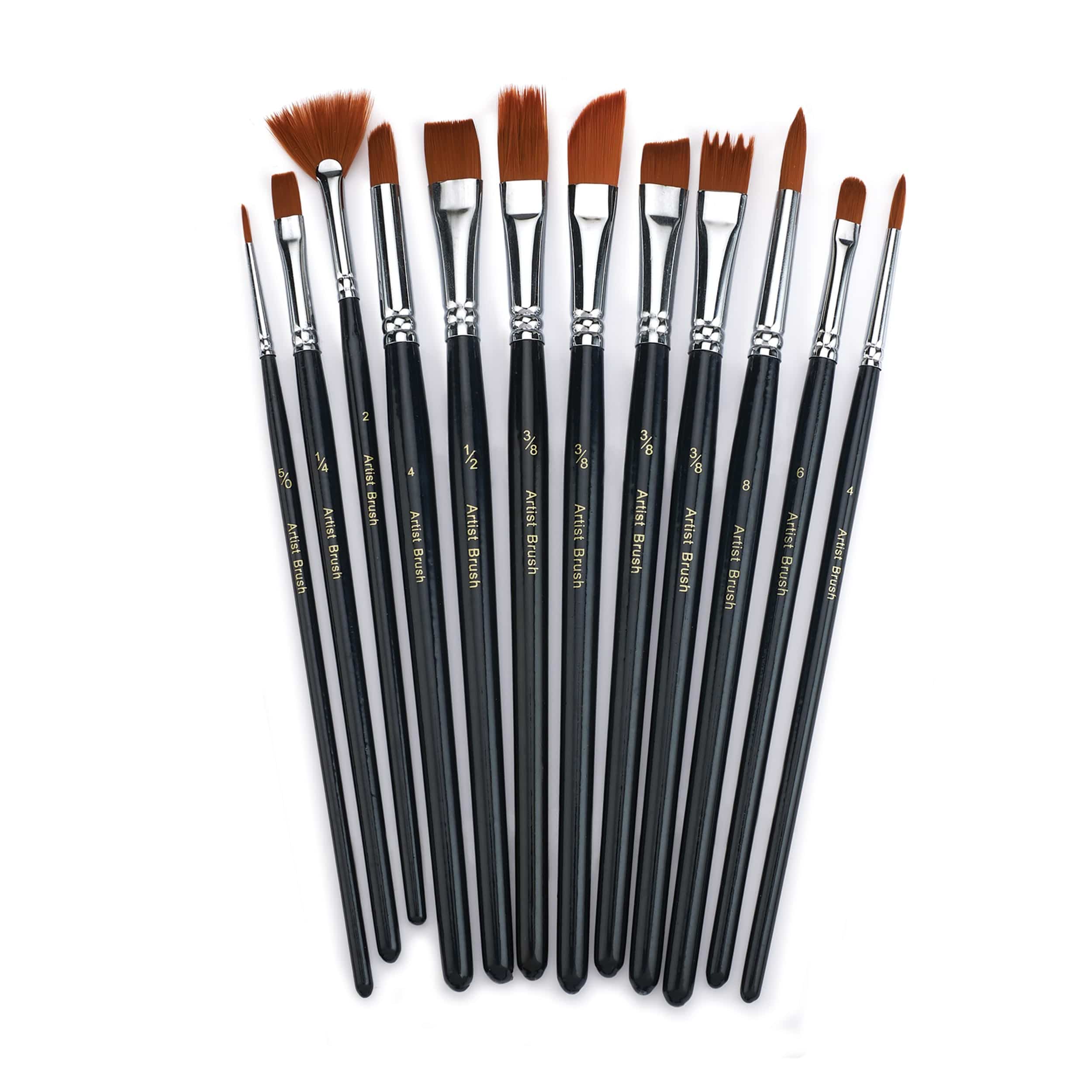 Hobby and Artist Brush Set – 12 Piece