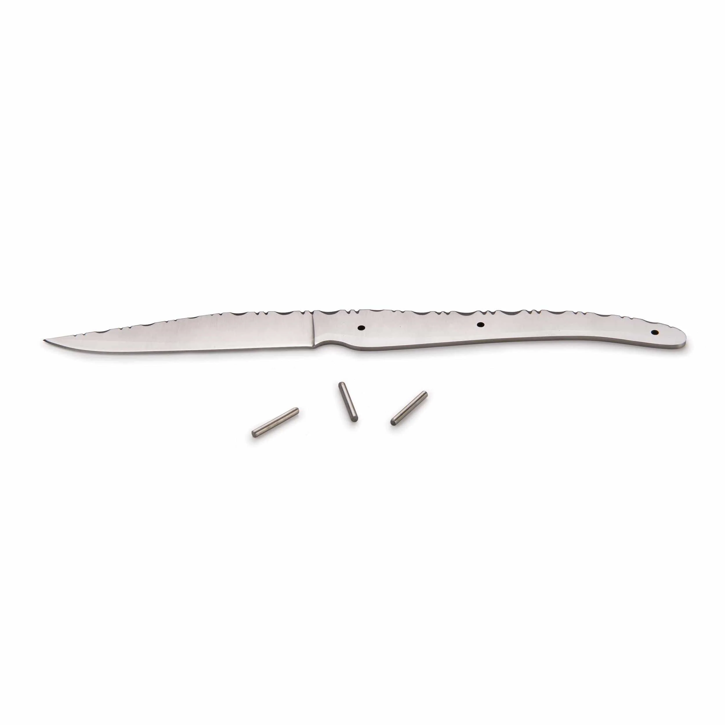 European Style Steak Knife - 8-1/2" - SS - Unfinished Kit - Image 2
