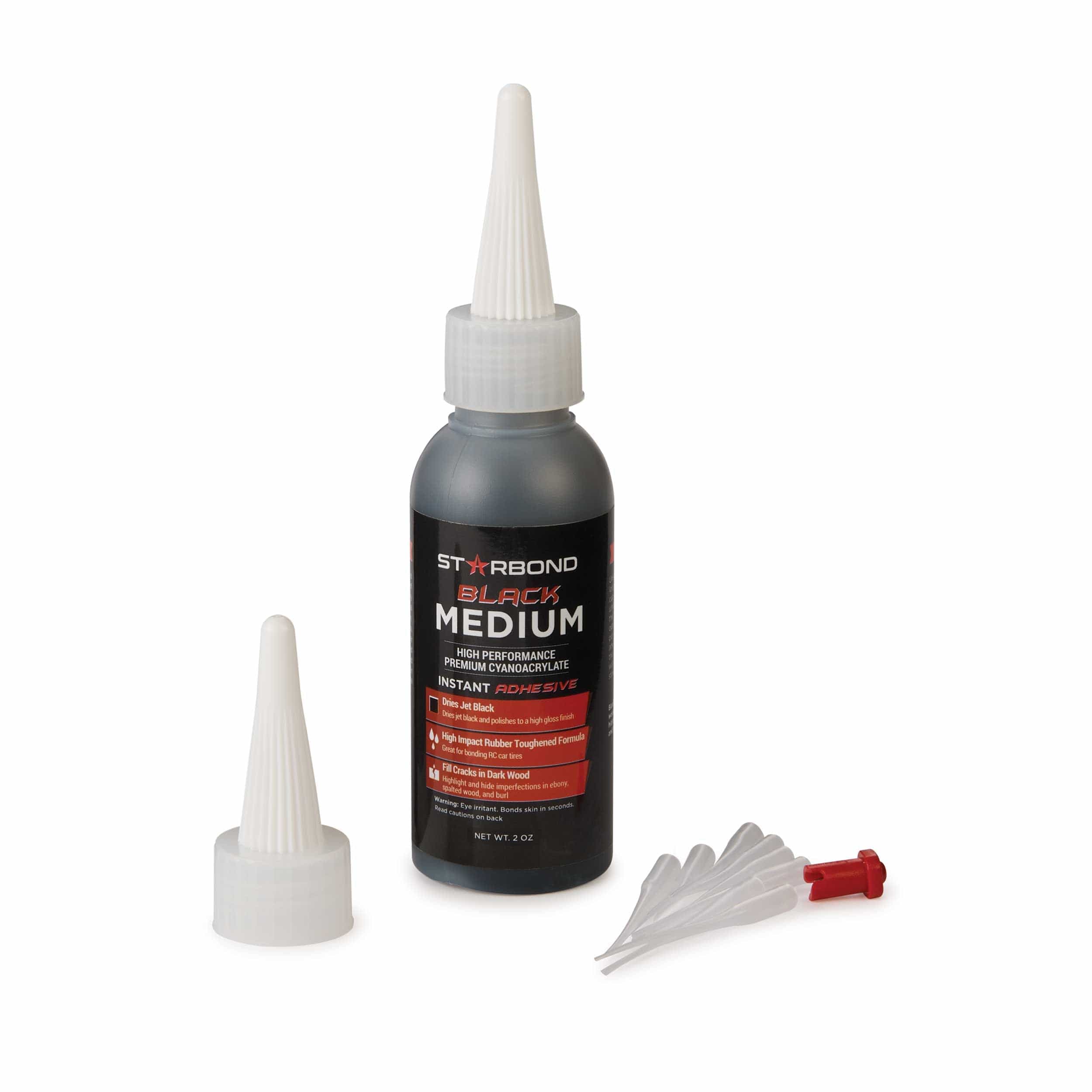 KE-150 Black CA Glue – Medium – 2 oz