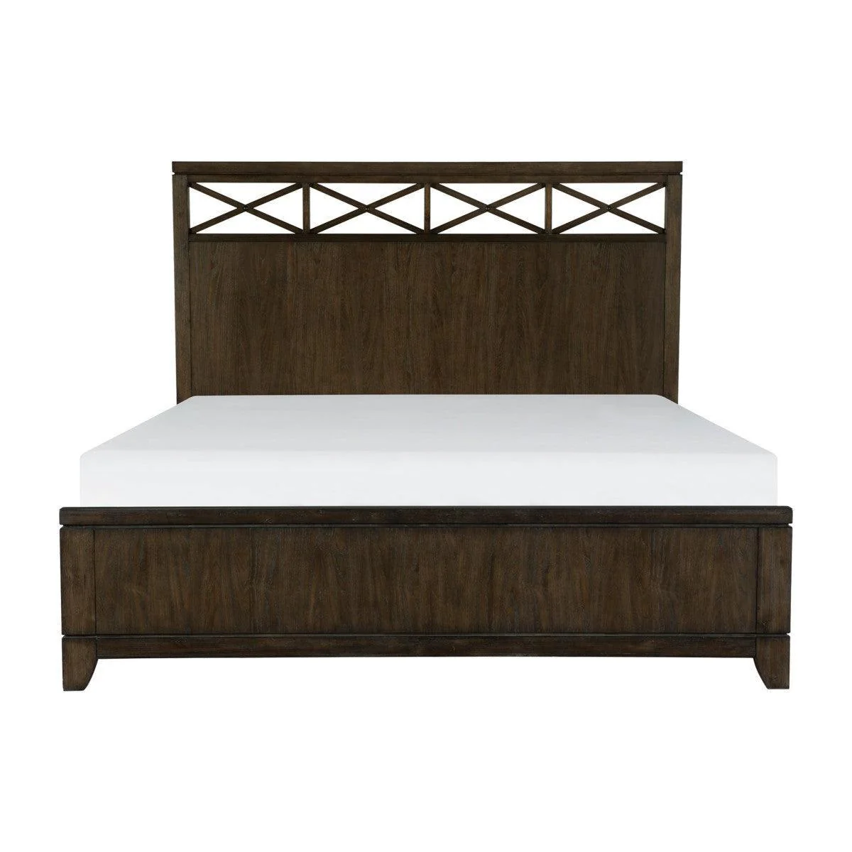 Griggs Dark Brown Panel Queen Bed - Image 1