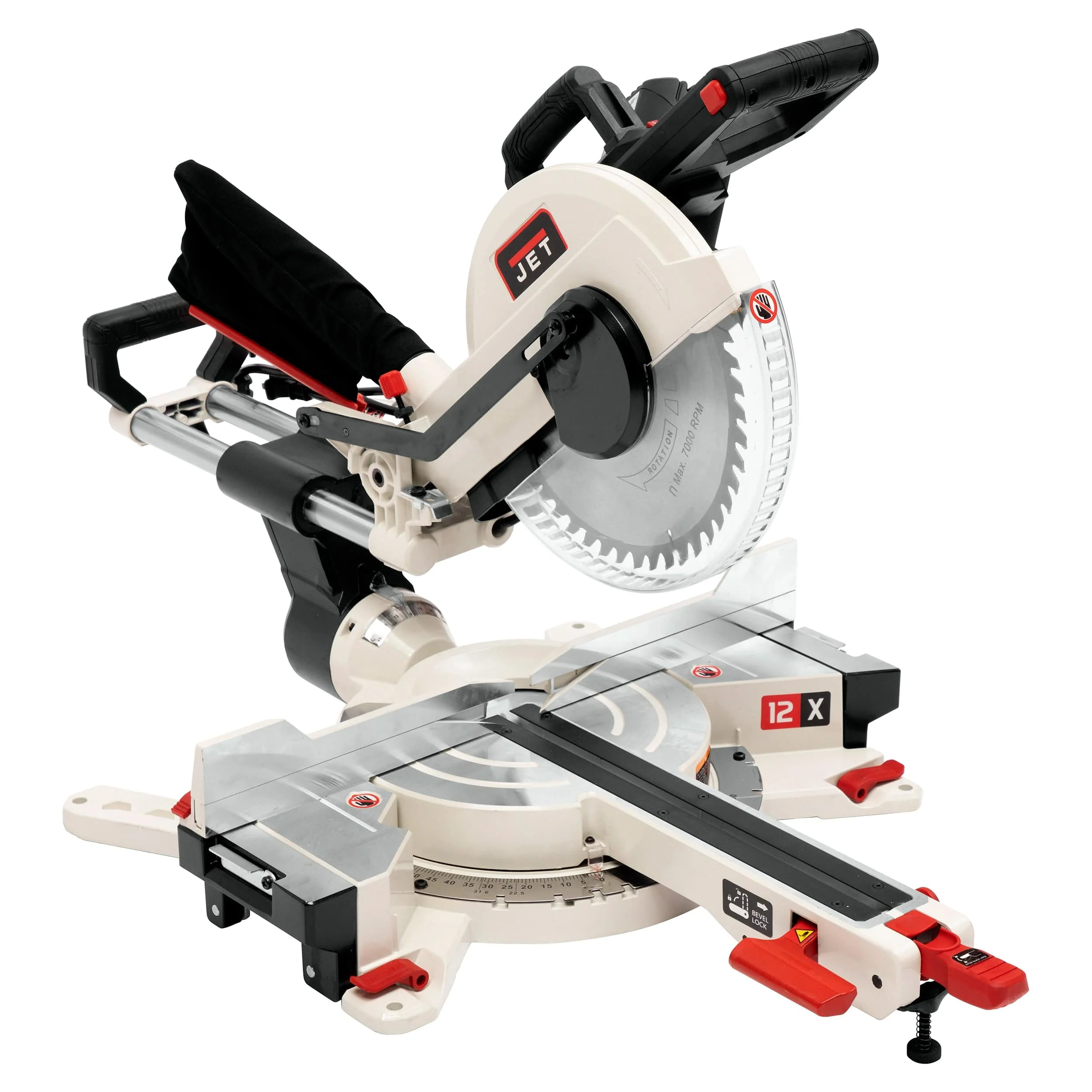 12″ Dual Bevel Sliding Compound Miter Saw – 1 Ph 115V – JMS-12X
