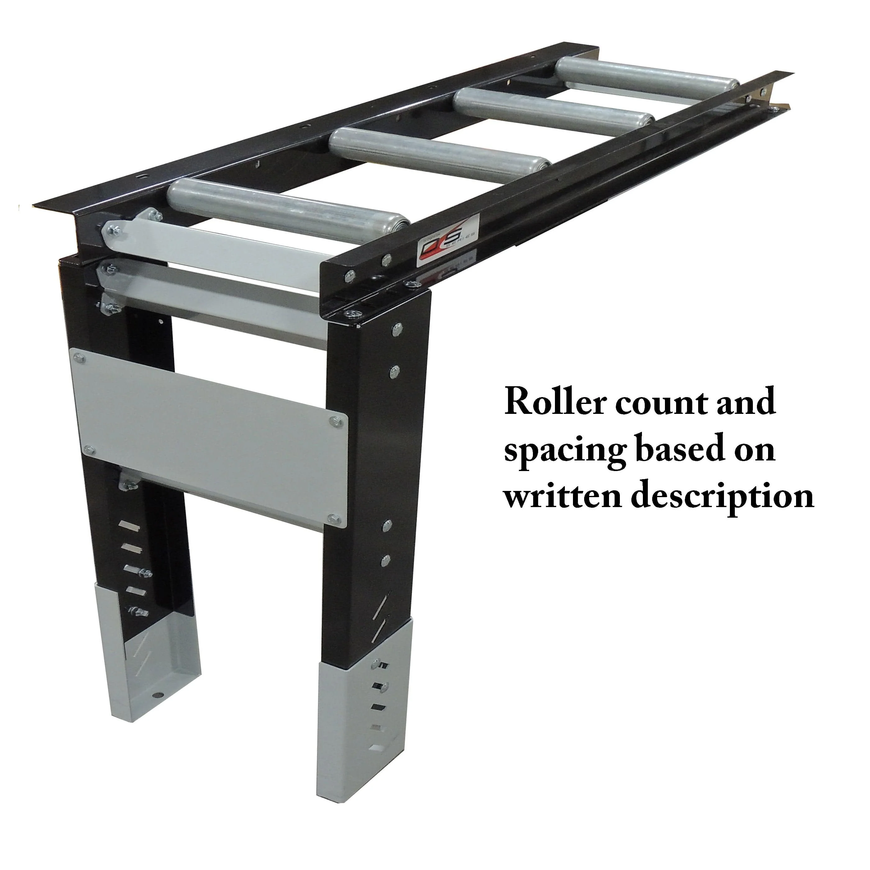 Roller Table Extension 4′ x 14″  Kit – 7 rollers – 6” Apart