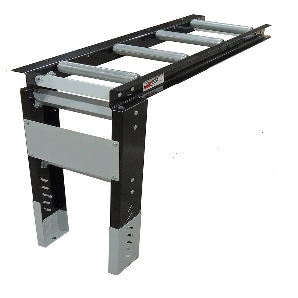 Roller Table Extension – 4′ x 22″ Kit – Plated Steel Rollers