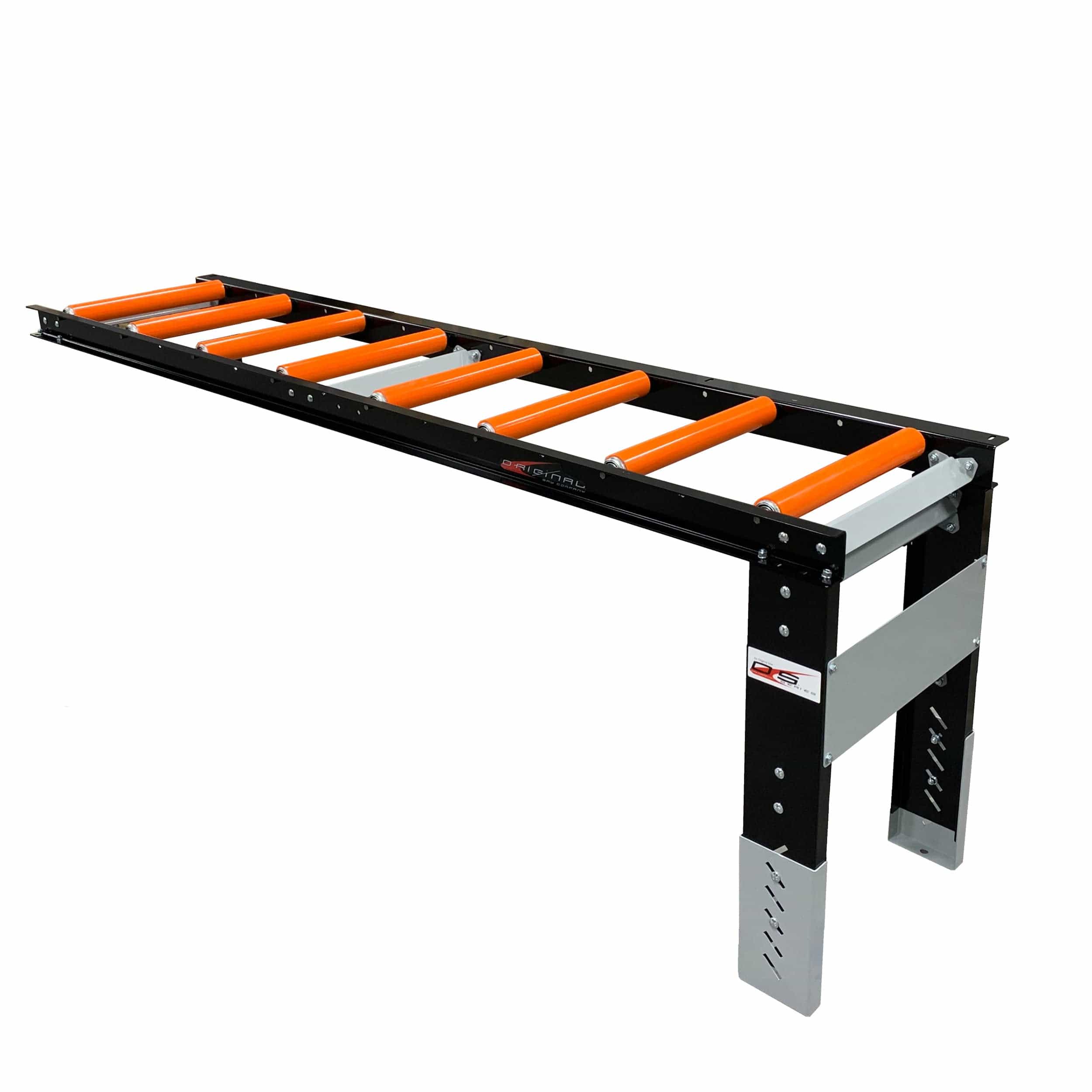 Roller Table Extension 8′ x 22″  Kit – 8 rollers – 12” Apart