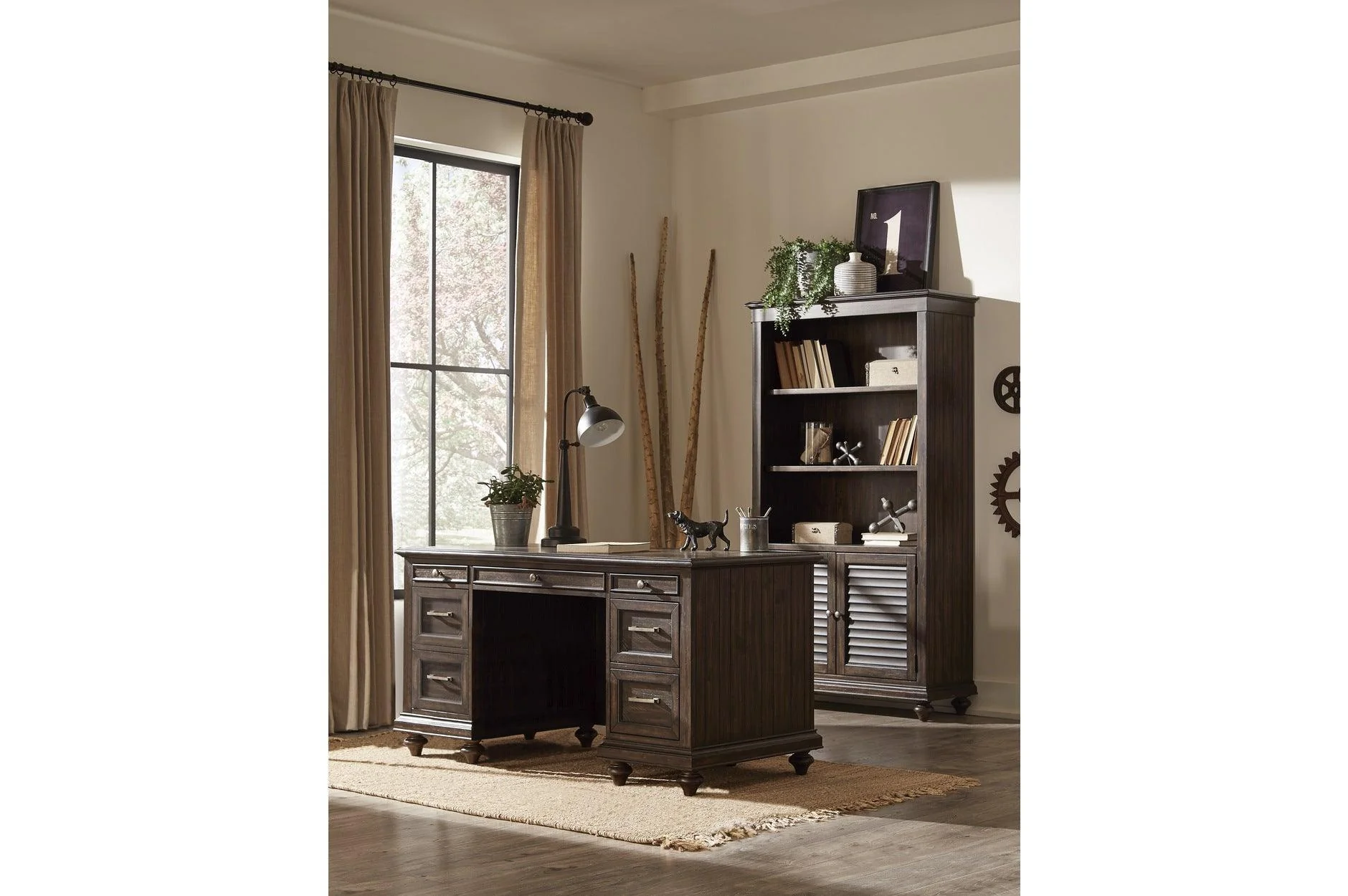 Cardano Charcoal Executive Desk - Image 3
