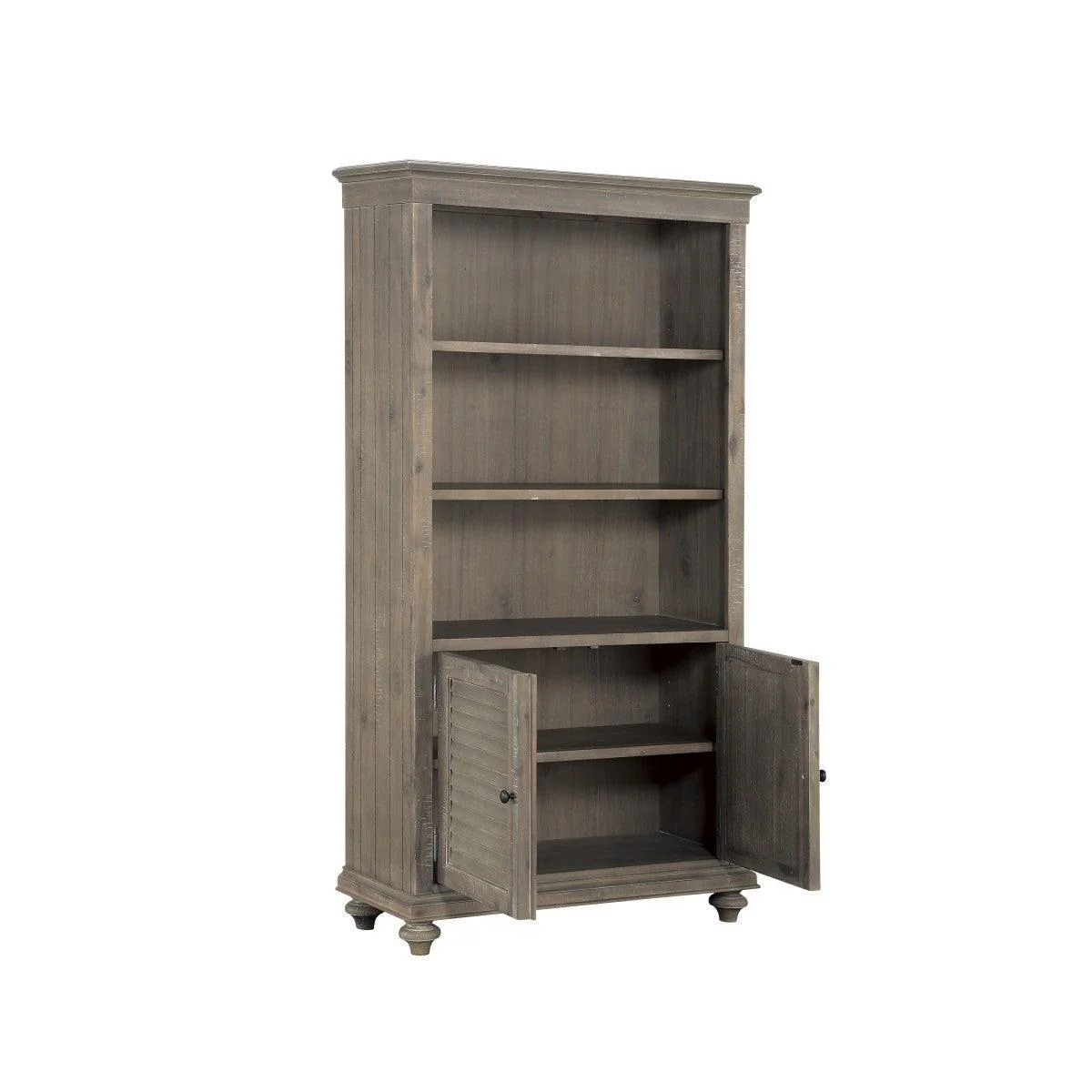 Cardano Light Brown Bookcase 3 Upper Shelves - Image 3