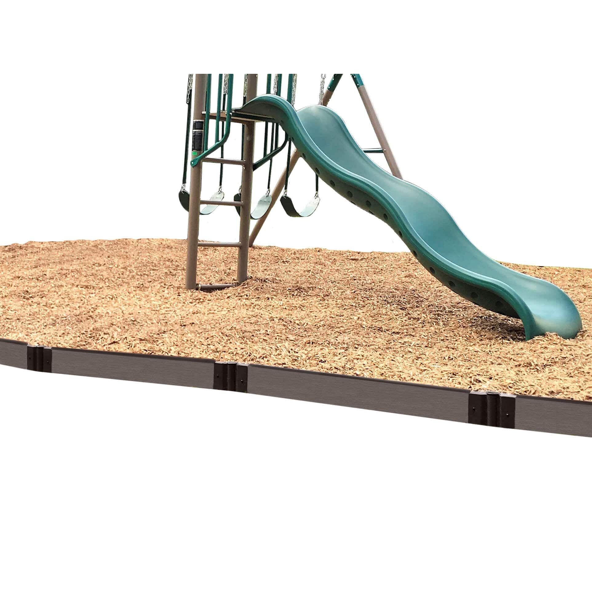 Weathered Wood Straight Playground Border 16' - 1" profile    - Image 2