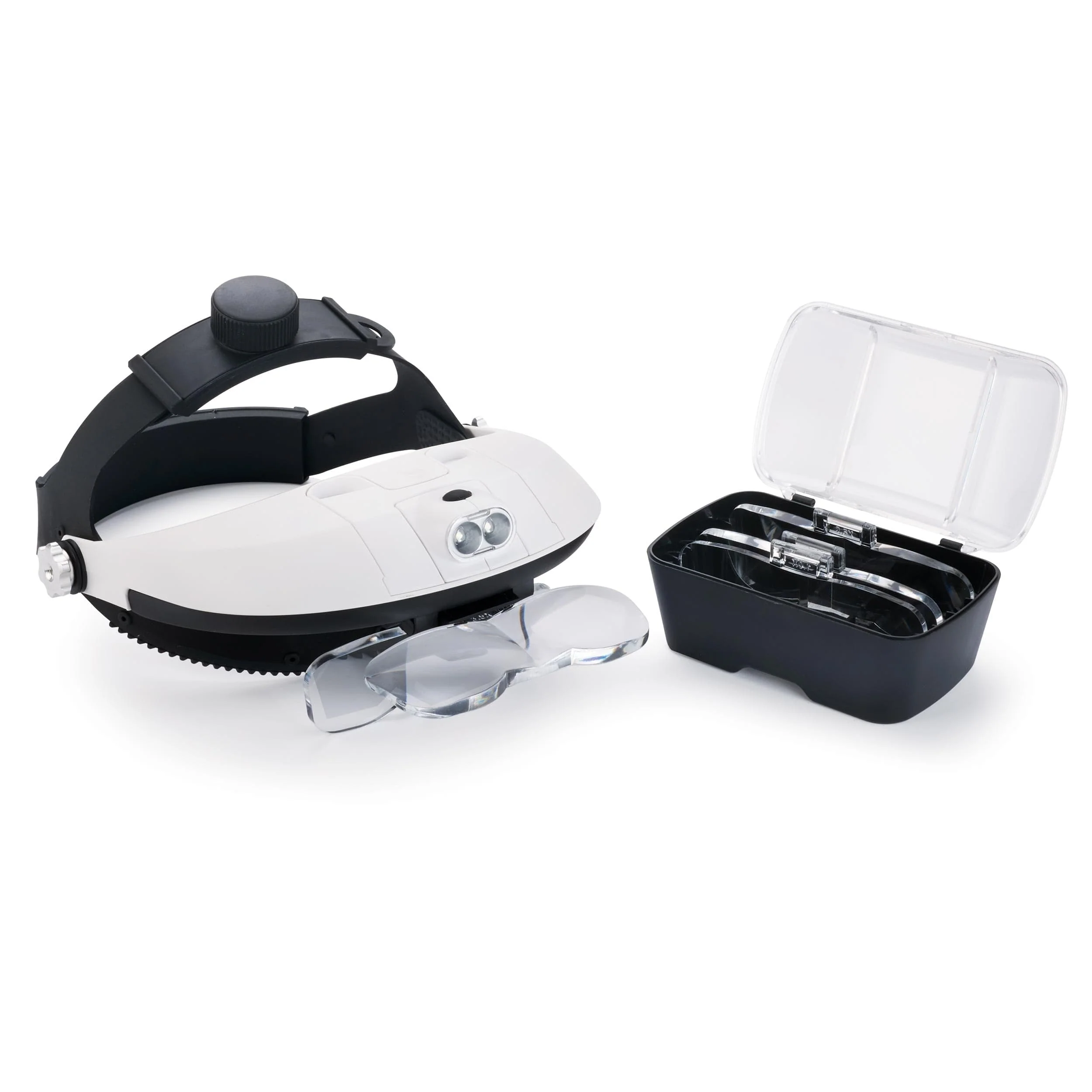 2-Way Headband Magnifier with 5 Lens Plates - Image 1