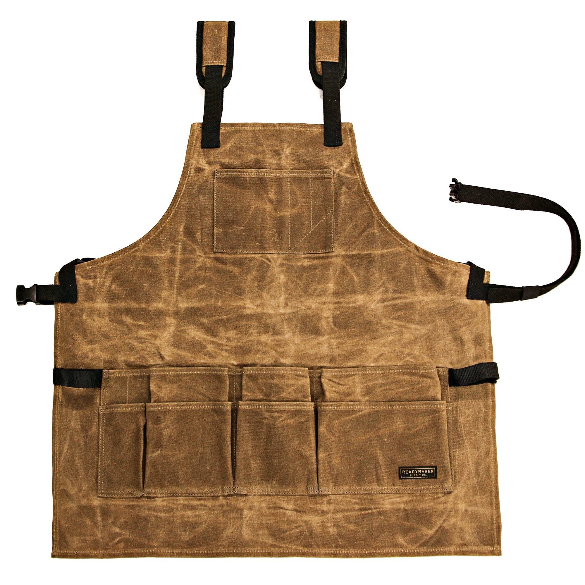 12-Pocket Tool Apron – 16 oz Waxed Canvas – 26-1/2″ Length