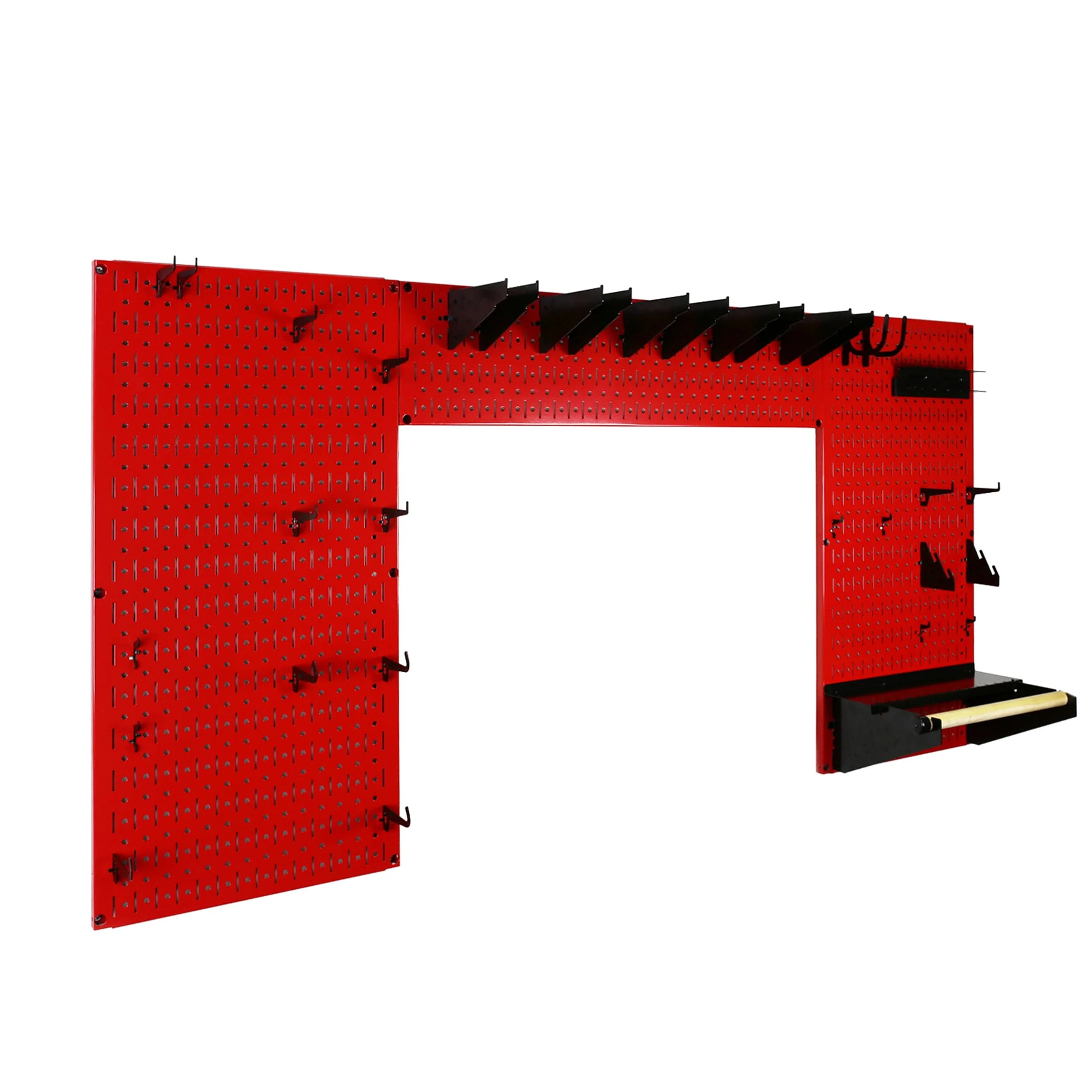 Lazy Guy DIY Maker Woodworking Tool Storage Organizer Set, Red - Image 2