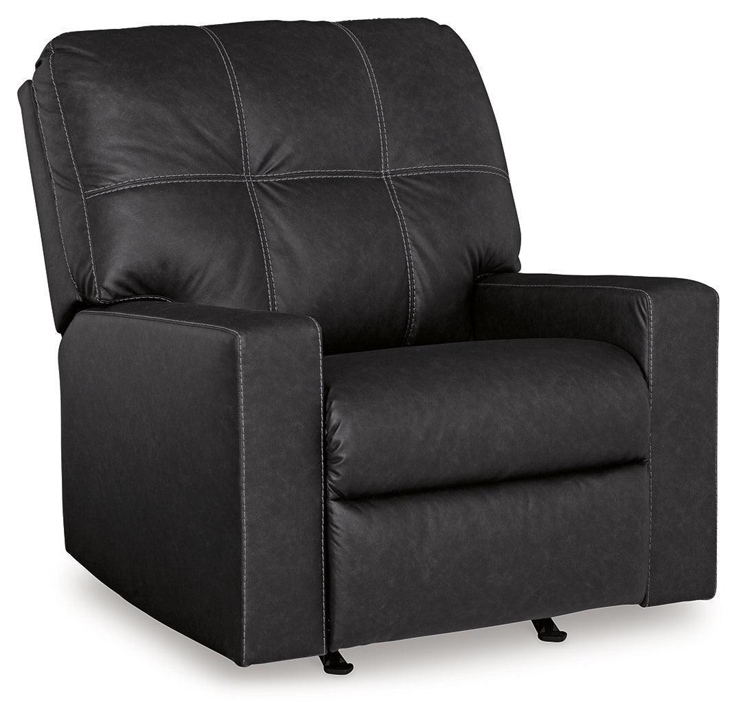 Barlin Mills Carbon Faux Leather Recliner - Image 2