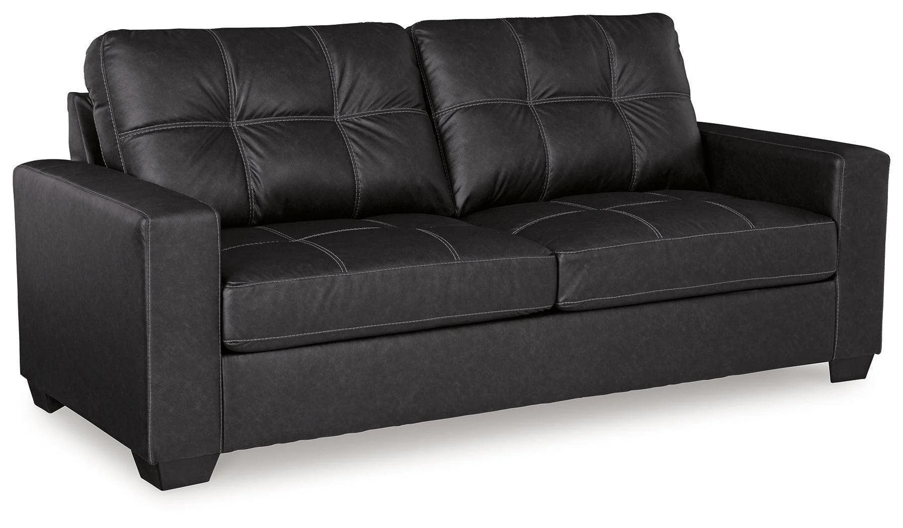 Barlin Mills Carbon Faux Leather Queen Sofa Sleeper - Image 2