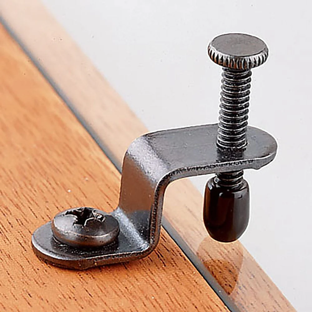 Glass Retainers with Thumbscrew – 10 Pack