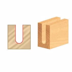 46376-K Spiral Up-Cut Ball Nose Double Flute Router Bit 1/8"R 1"CH 1/4"D 1/4"SH 2-1/2"OL - Image 2