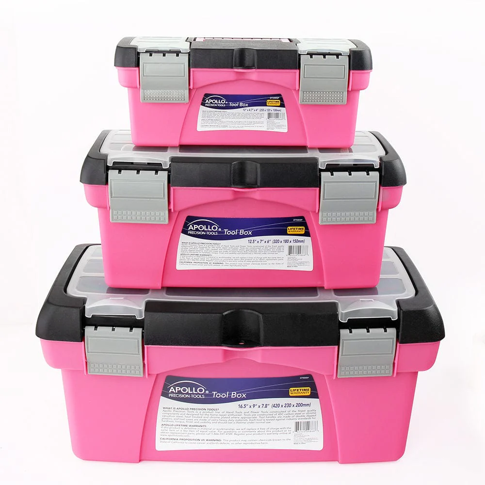 3 Piece Tool Box – Pink