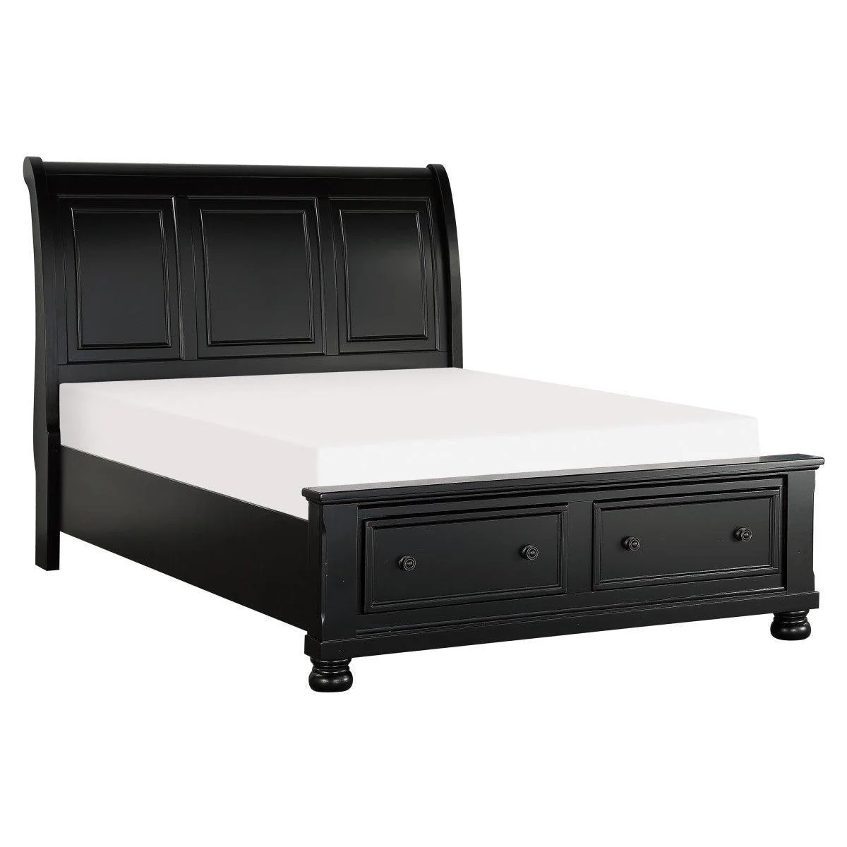 Laurelin Black Queen Sleigh Storage Bed - Image 2