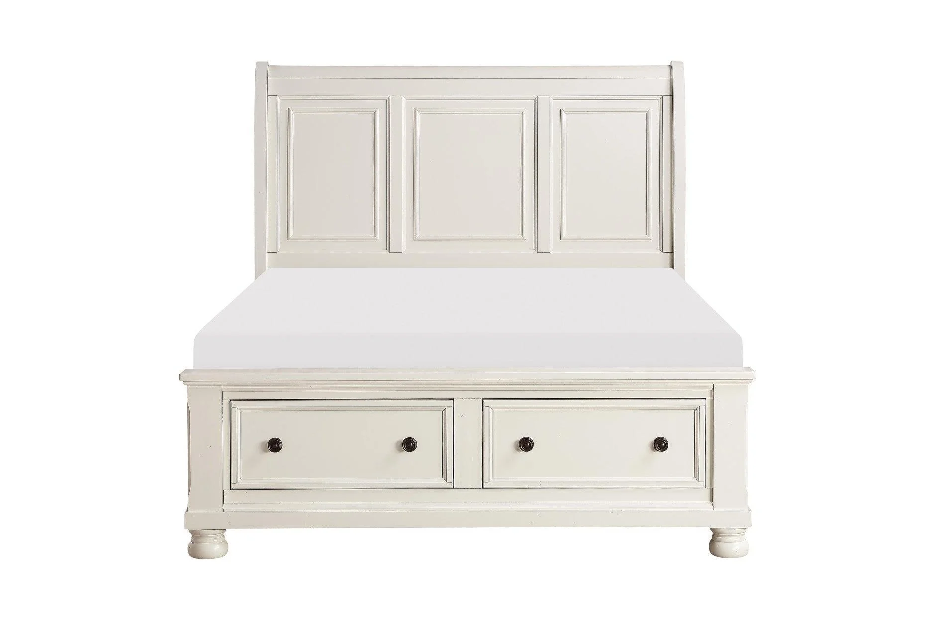 Laurelin White Storage Sleigh Bedroom Set - Image 2