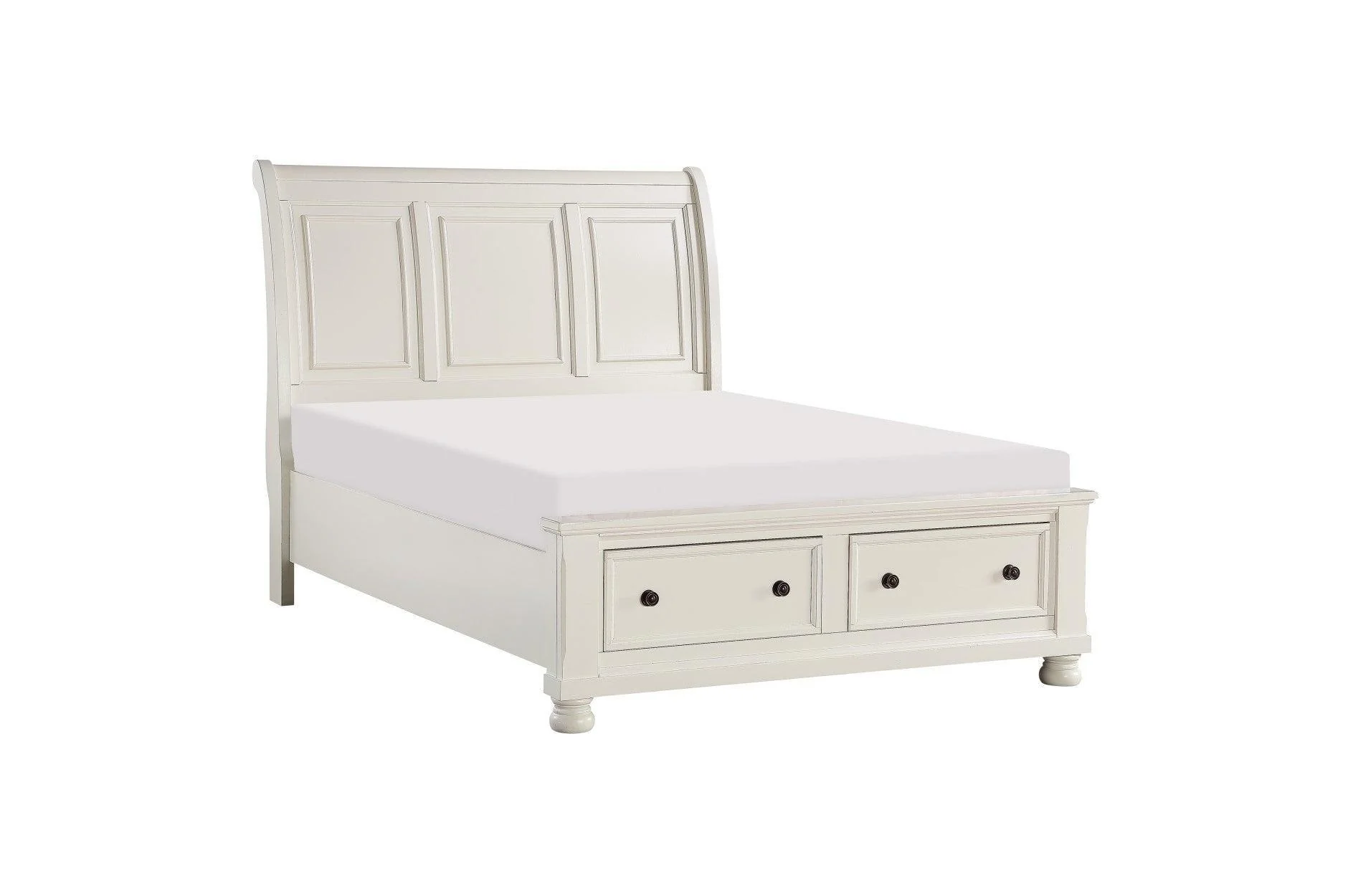 Laurelin White Storage Sleigh Bedroom Set - Image 3
