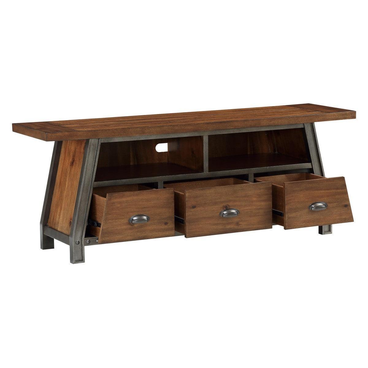 Holverson Brown Gunmetal TV Stand - Image 3